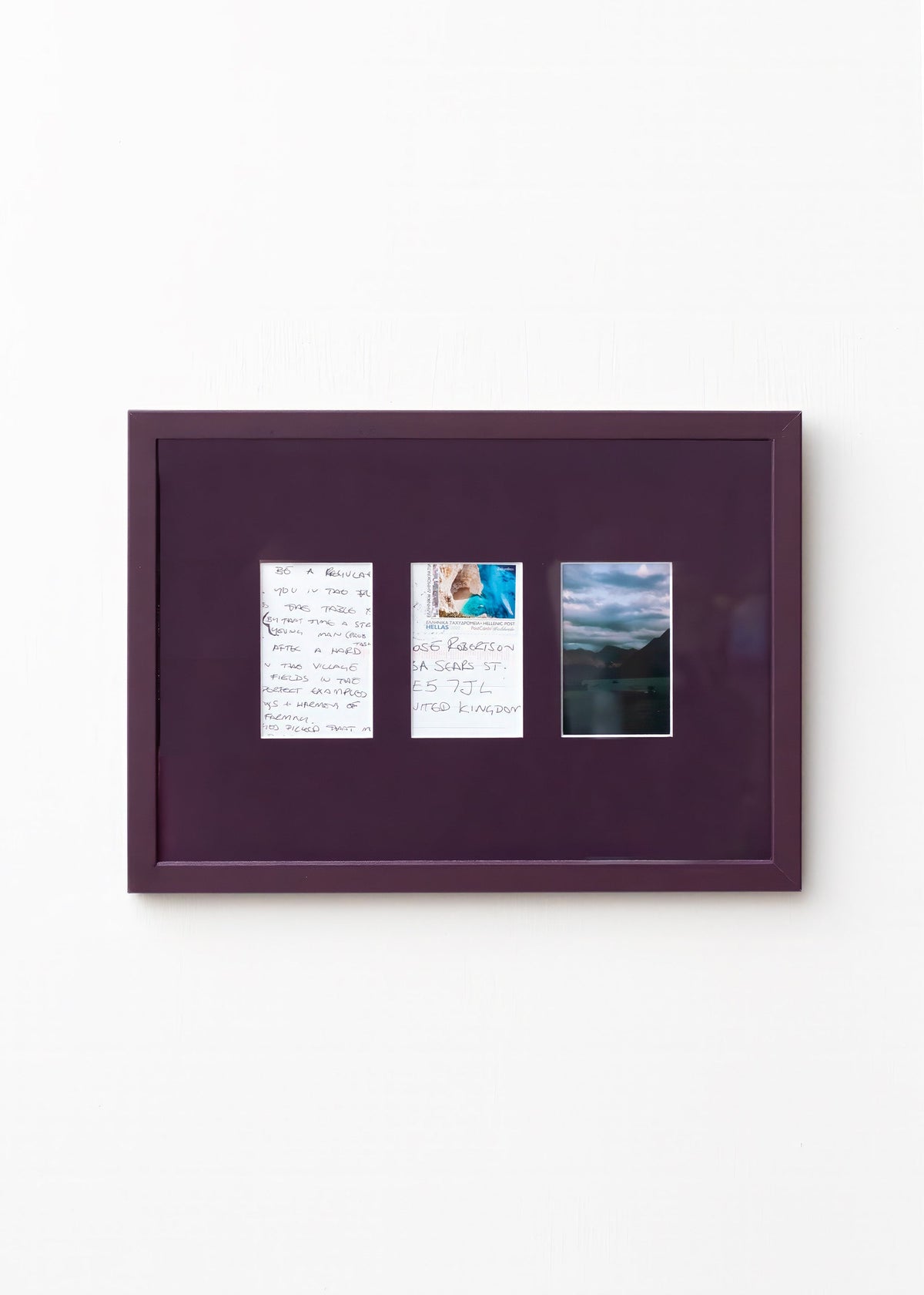 Burgundy A4 Instax Mini x 3 Picture Mount