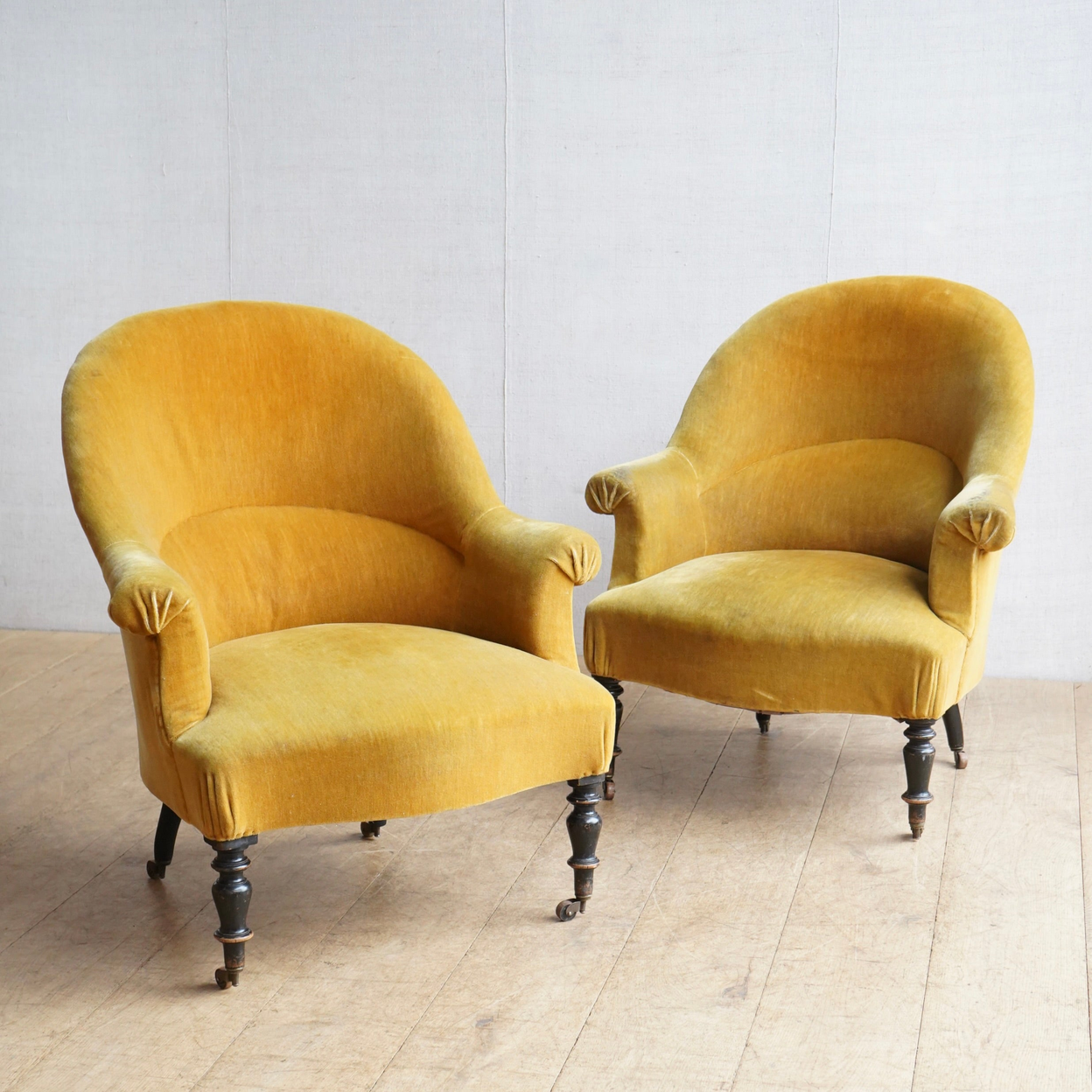 French Mustard Tub Chair