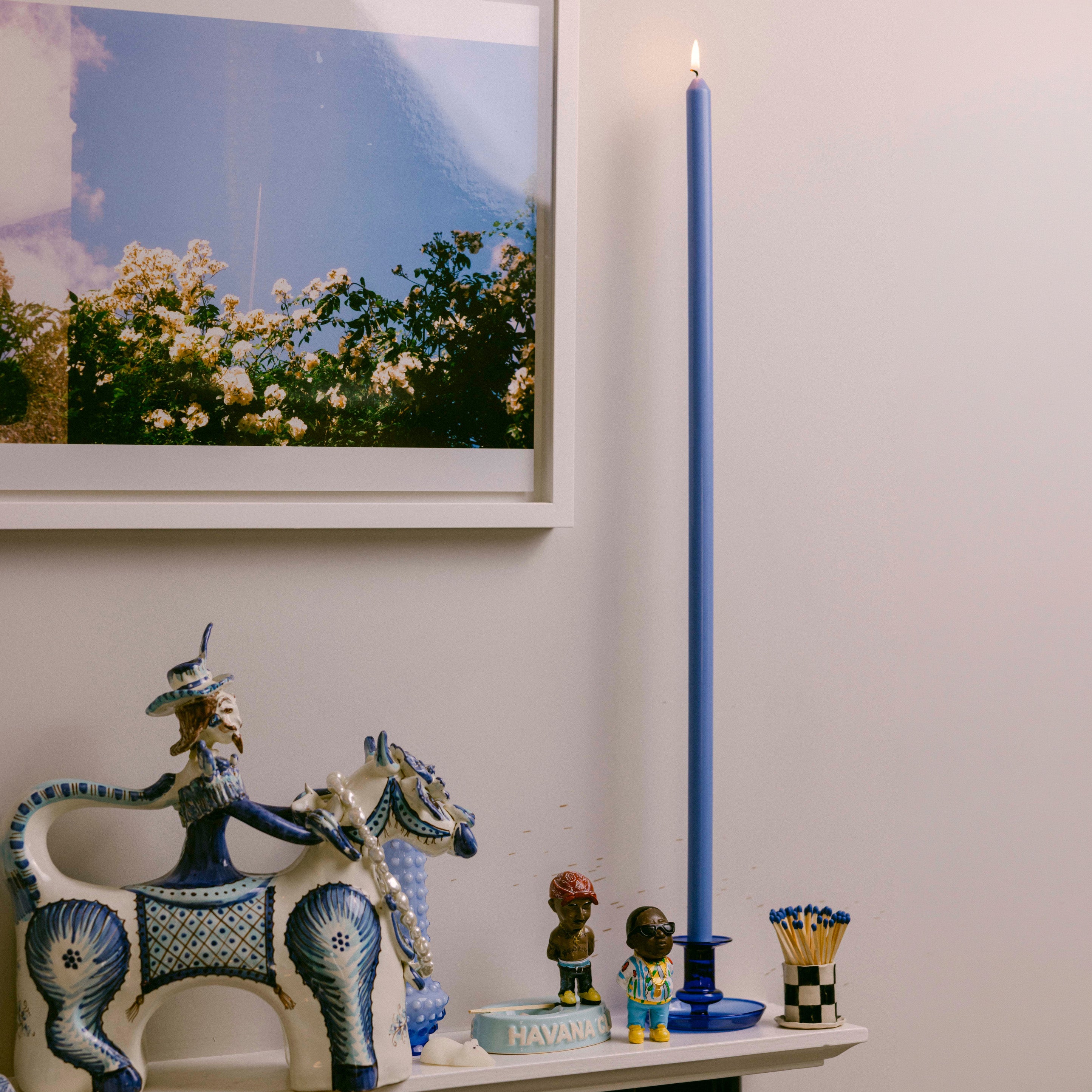 Cerulean Tapered Candle