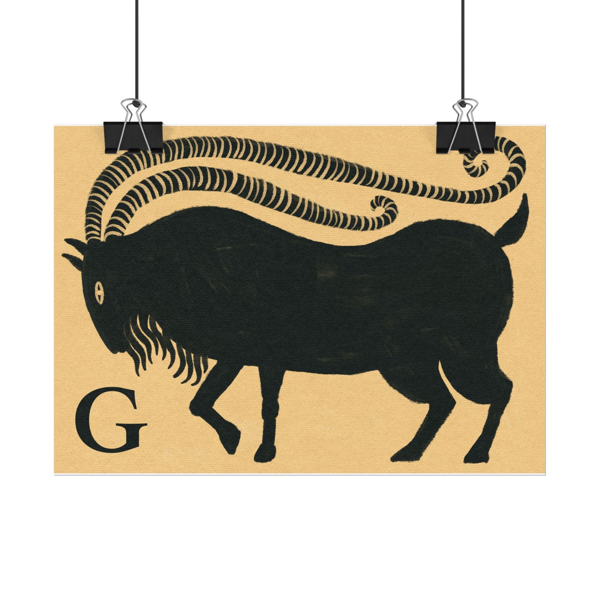 G for Goat Print