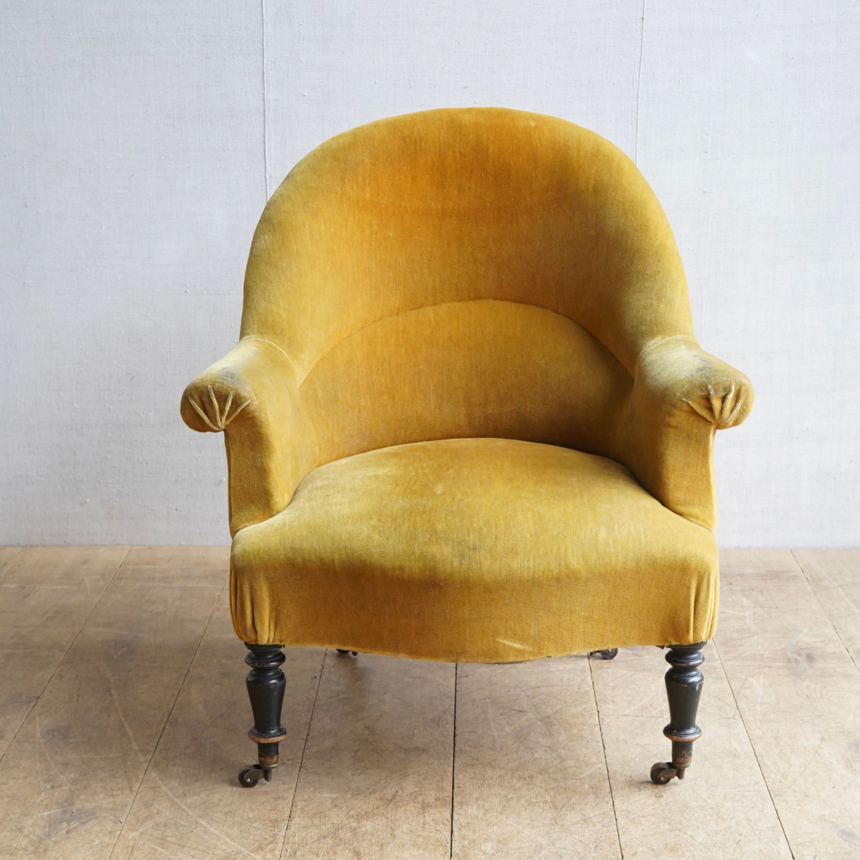 French Mustard Tub Chair