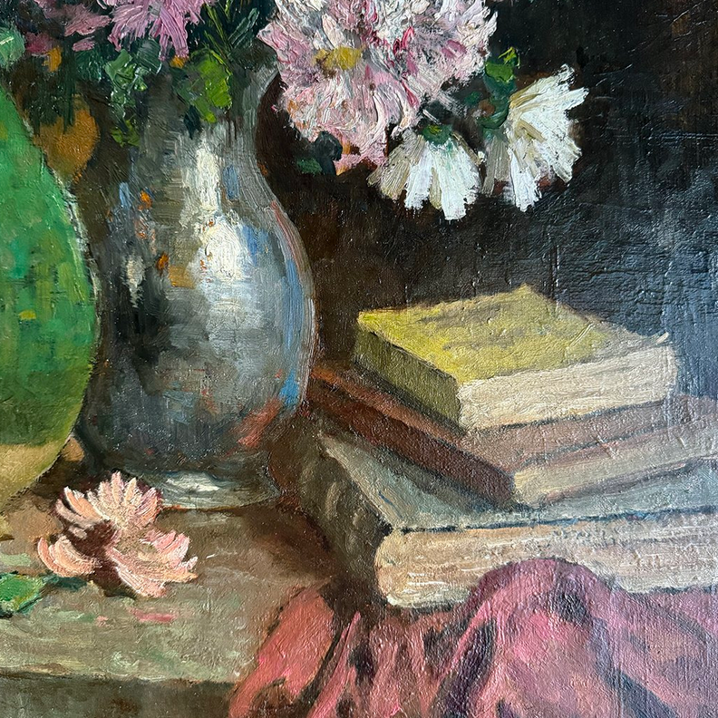 Chrysanthemums Oil Painting