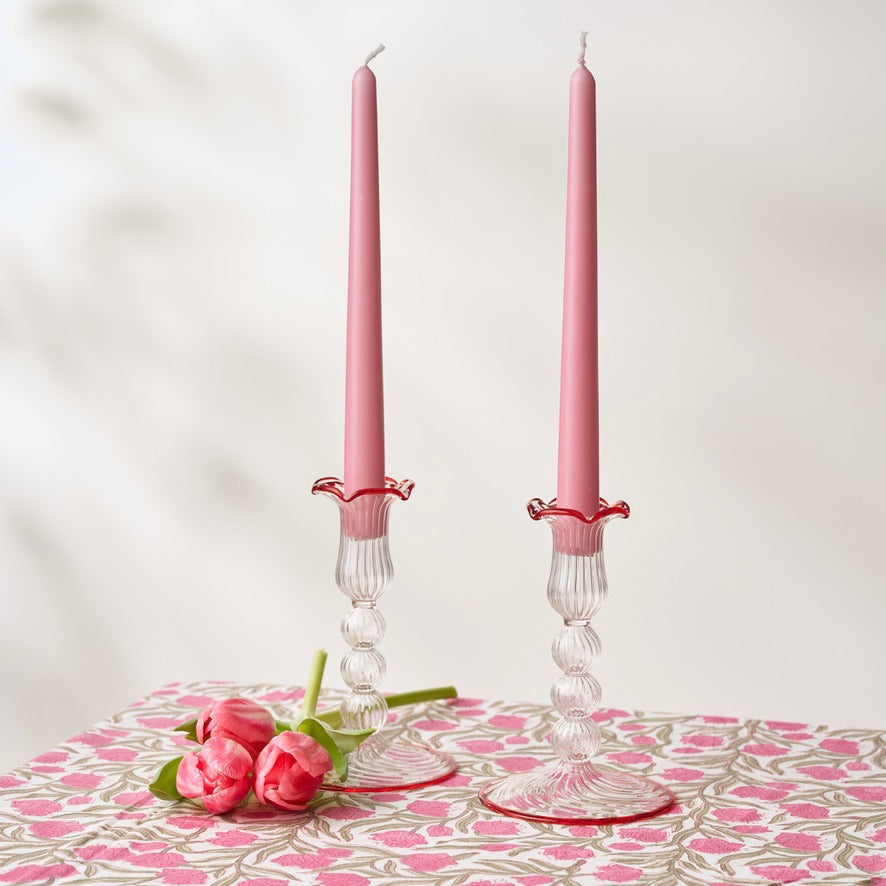 Pink Candles (set of 8)