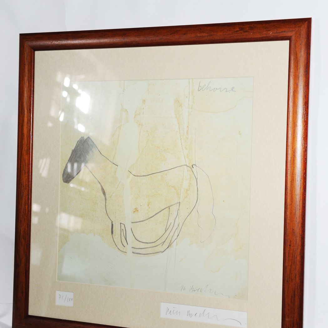 'Behorse' Original Framed & Signed Print by Peter Buechler