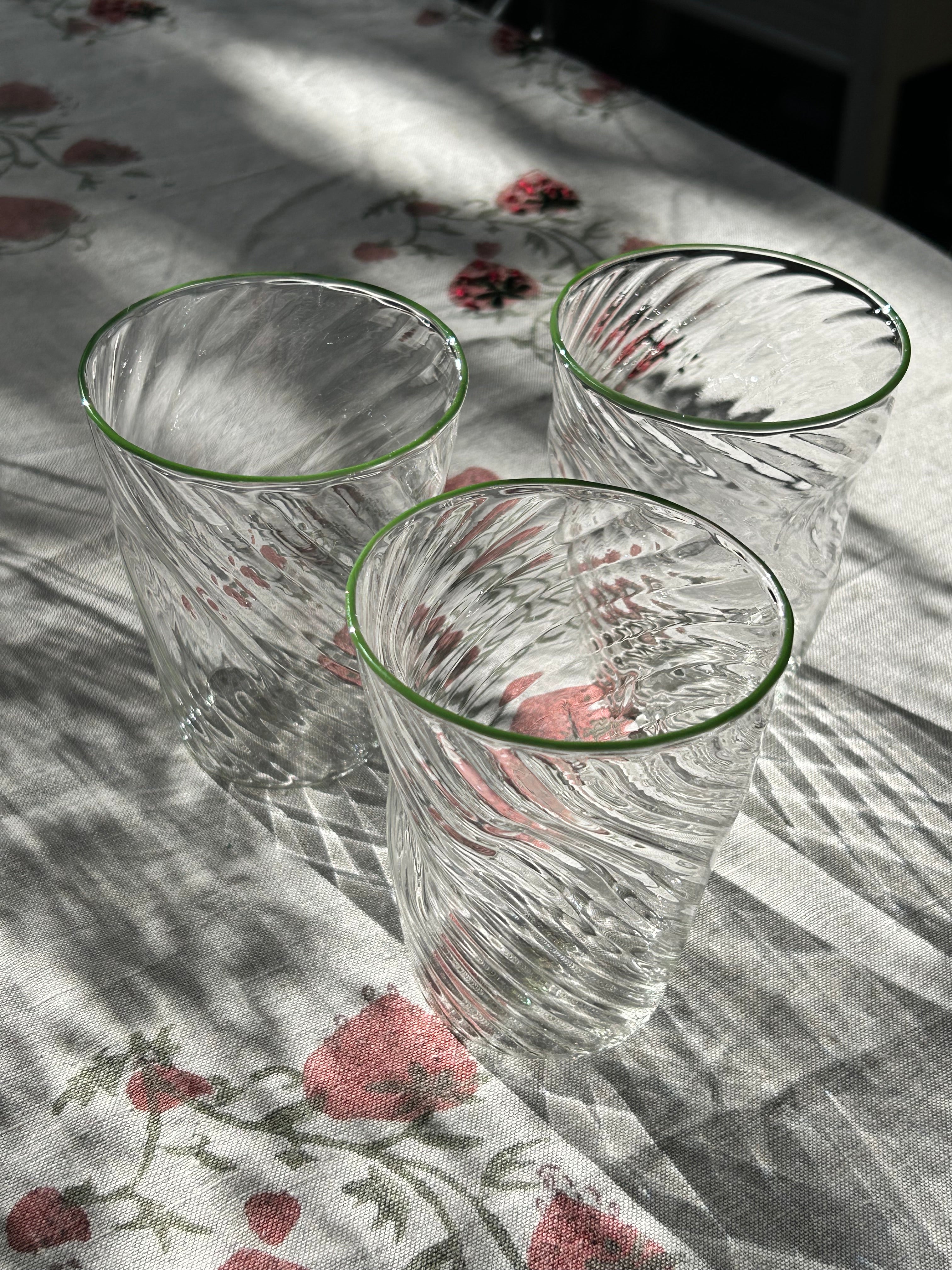 The Adrienne Venetian Tumbler in Green