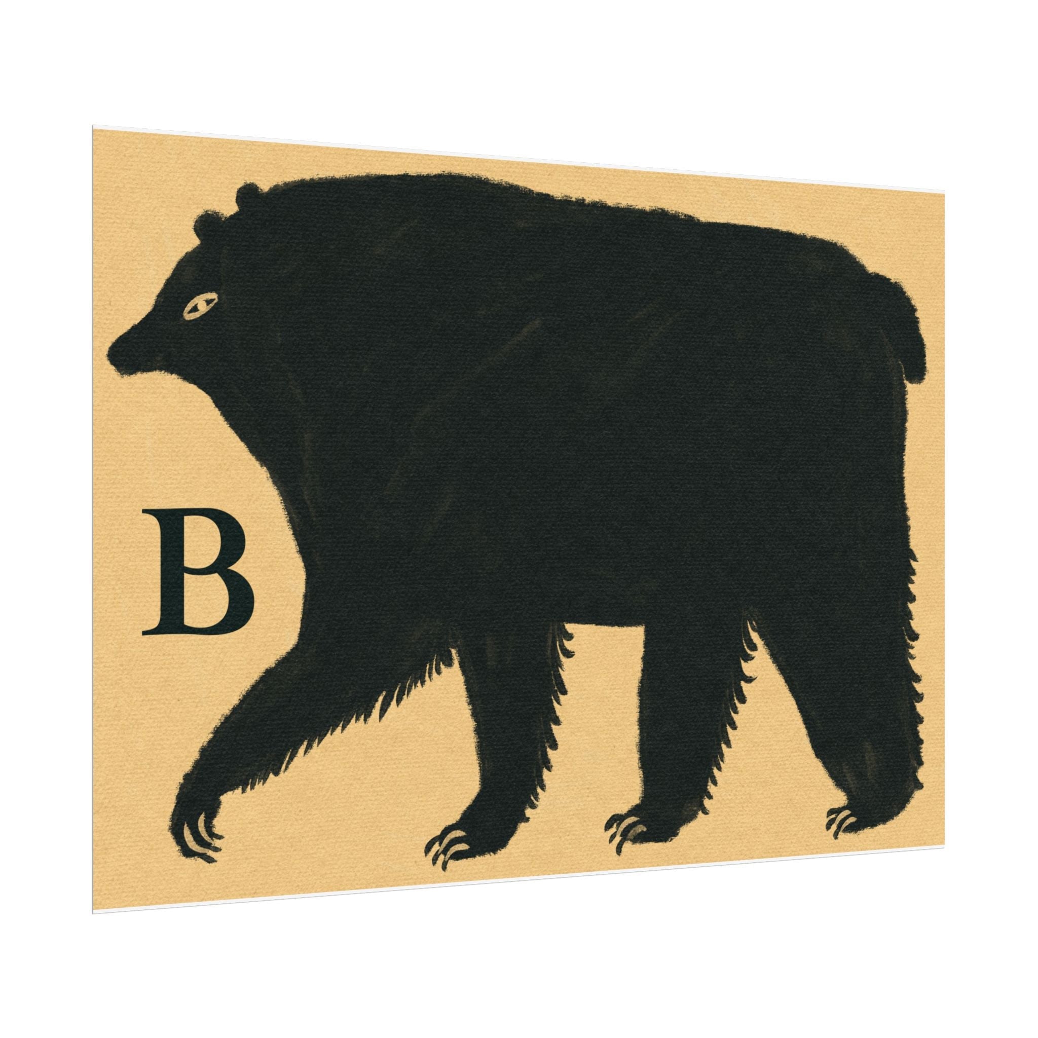 B for Bear Print