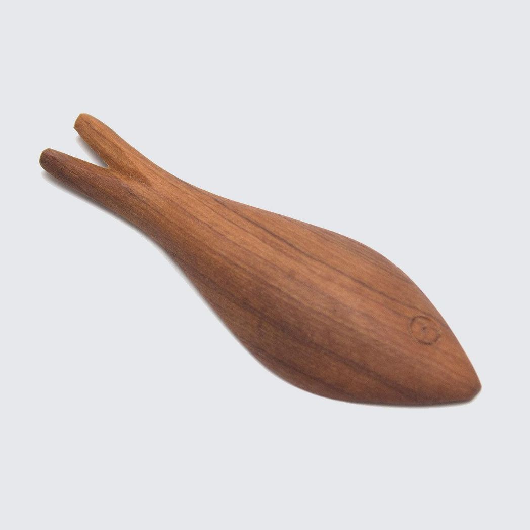 Olive Wood Small Fish-Shaped Spoon