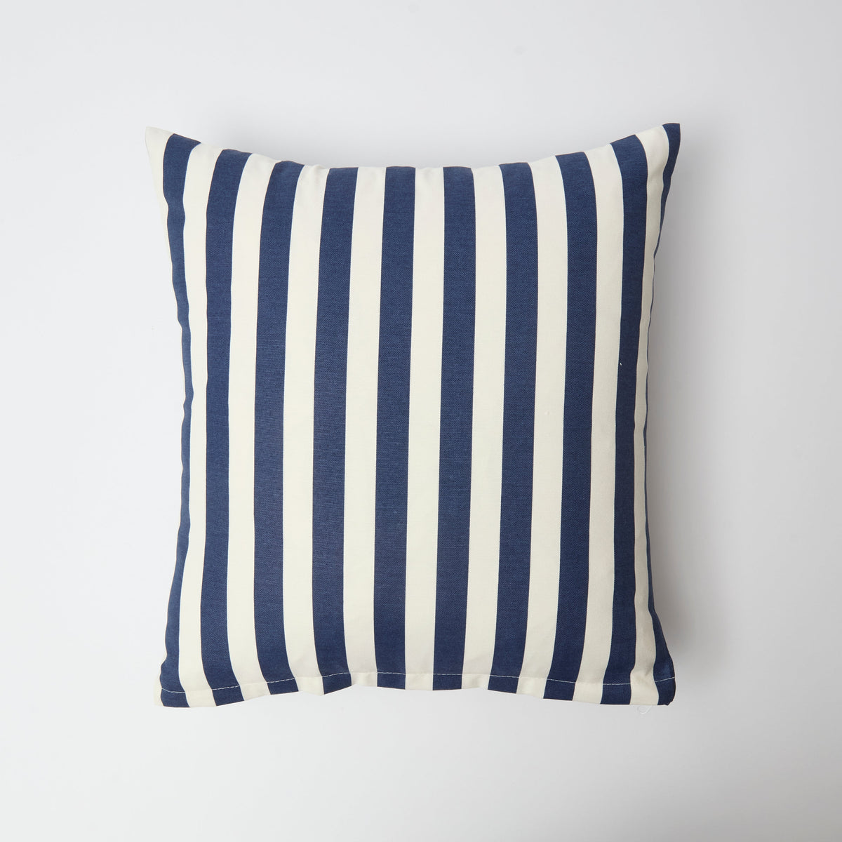 Dark Blue Striped Outdoor Cushion