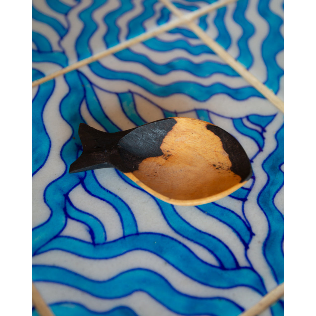 African Blackwood Fish Shaped Spoon