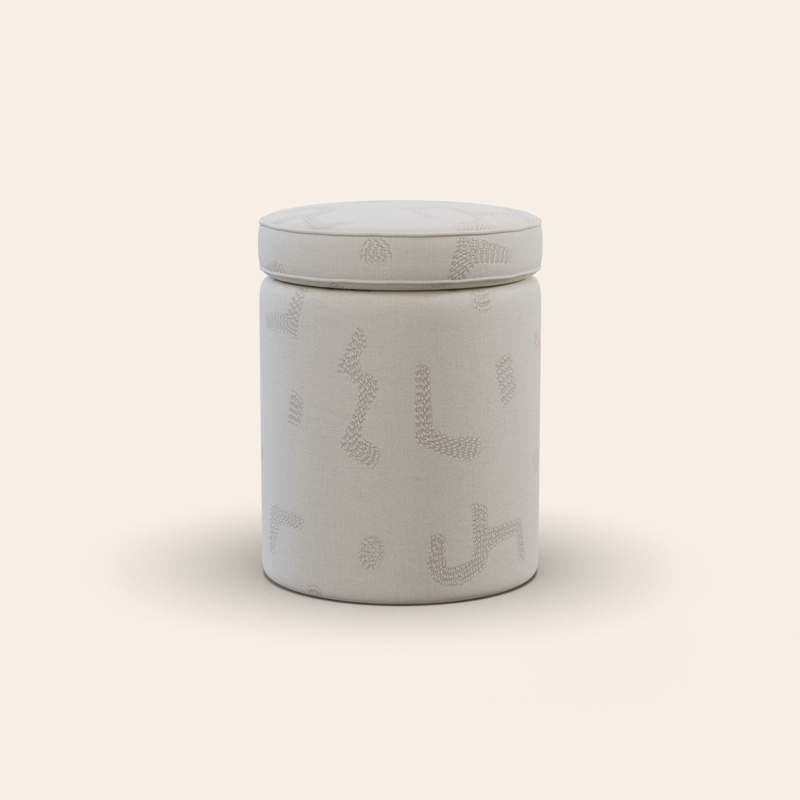 Aurora Footstool, Raphia, Powder