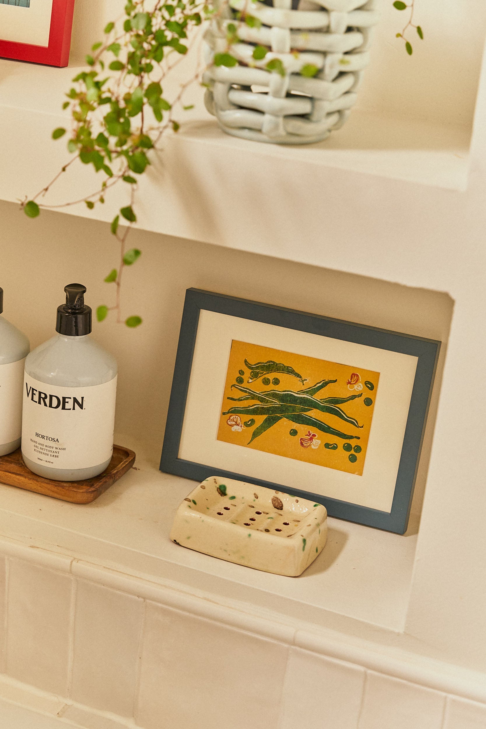 Petrol Blue Wood Picture Frame