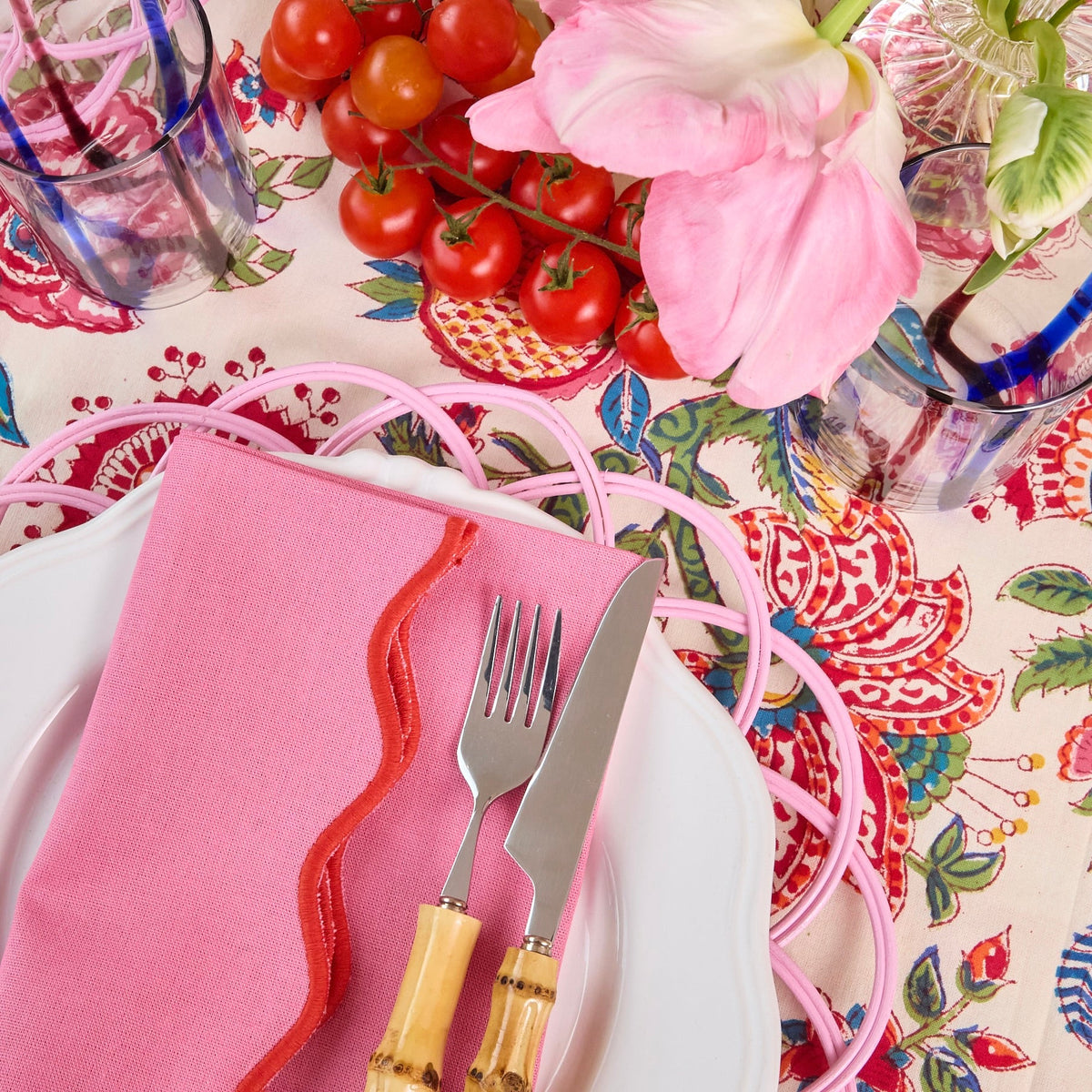 Red Palmyra Tablecloth