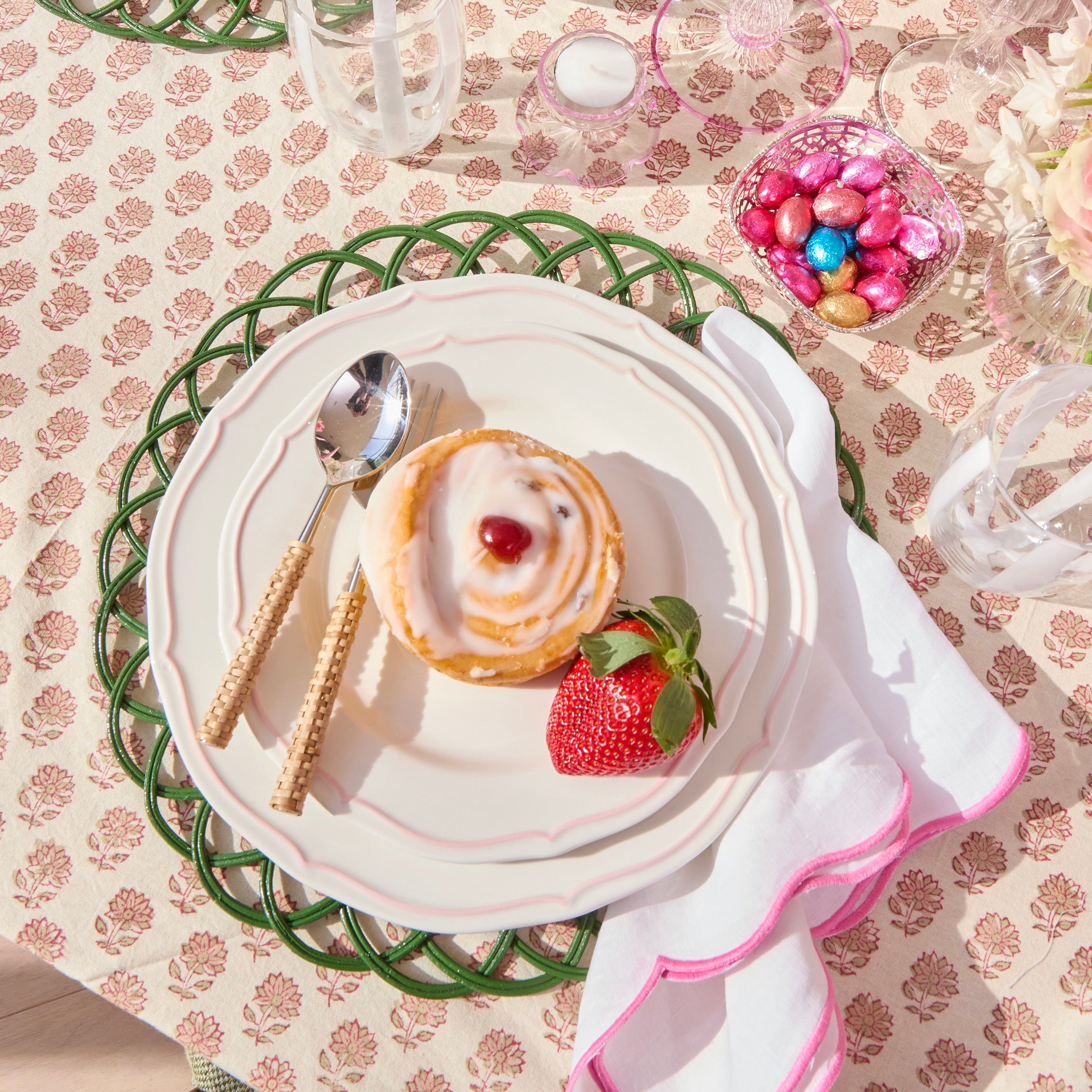 Green Cabana Placemats (Set of 4)