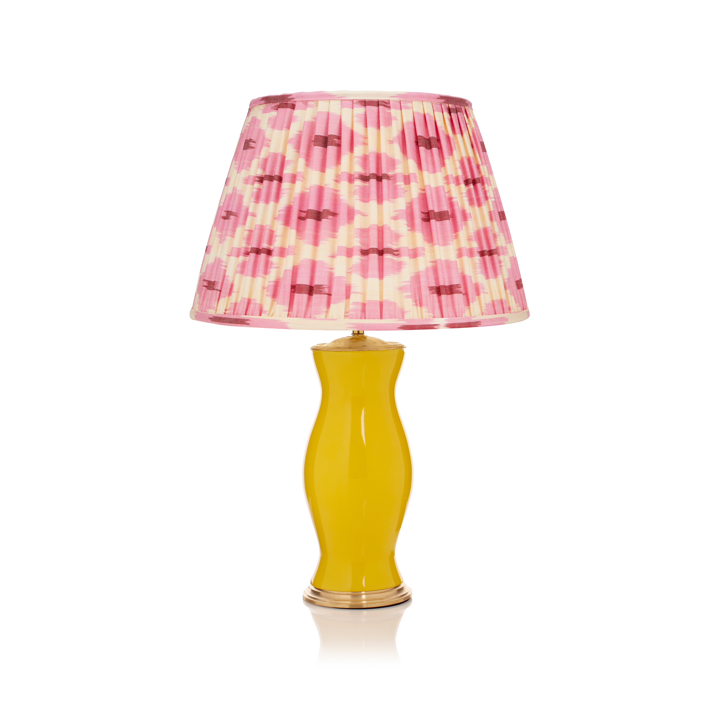 PINK AND CREAM IKAT LAMPSHADE LAMPSHADE