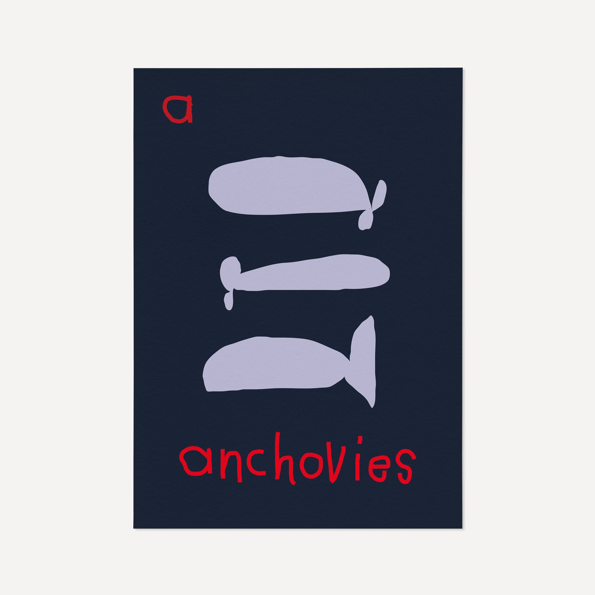 A for Anchovies | Giclée Fine Art Print