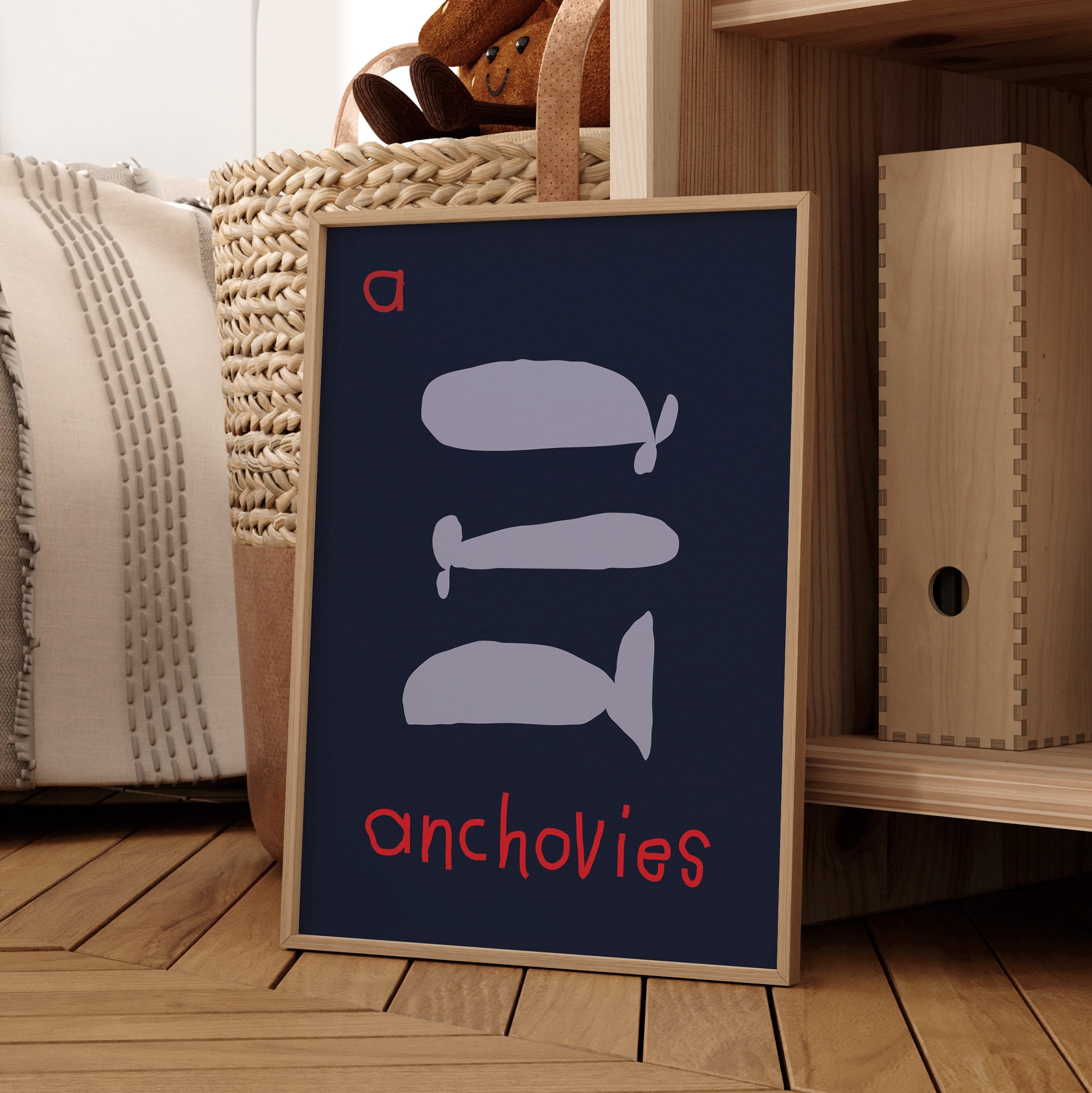 A for Anchovies | Giclée Fine Art Print