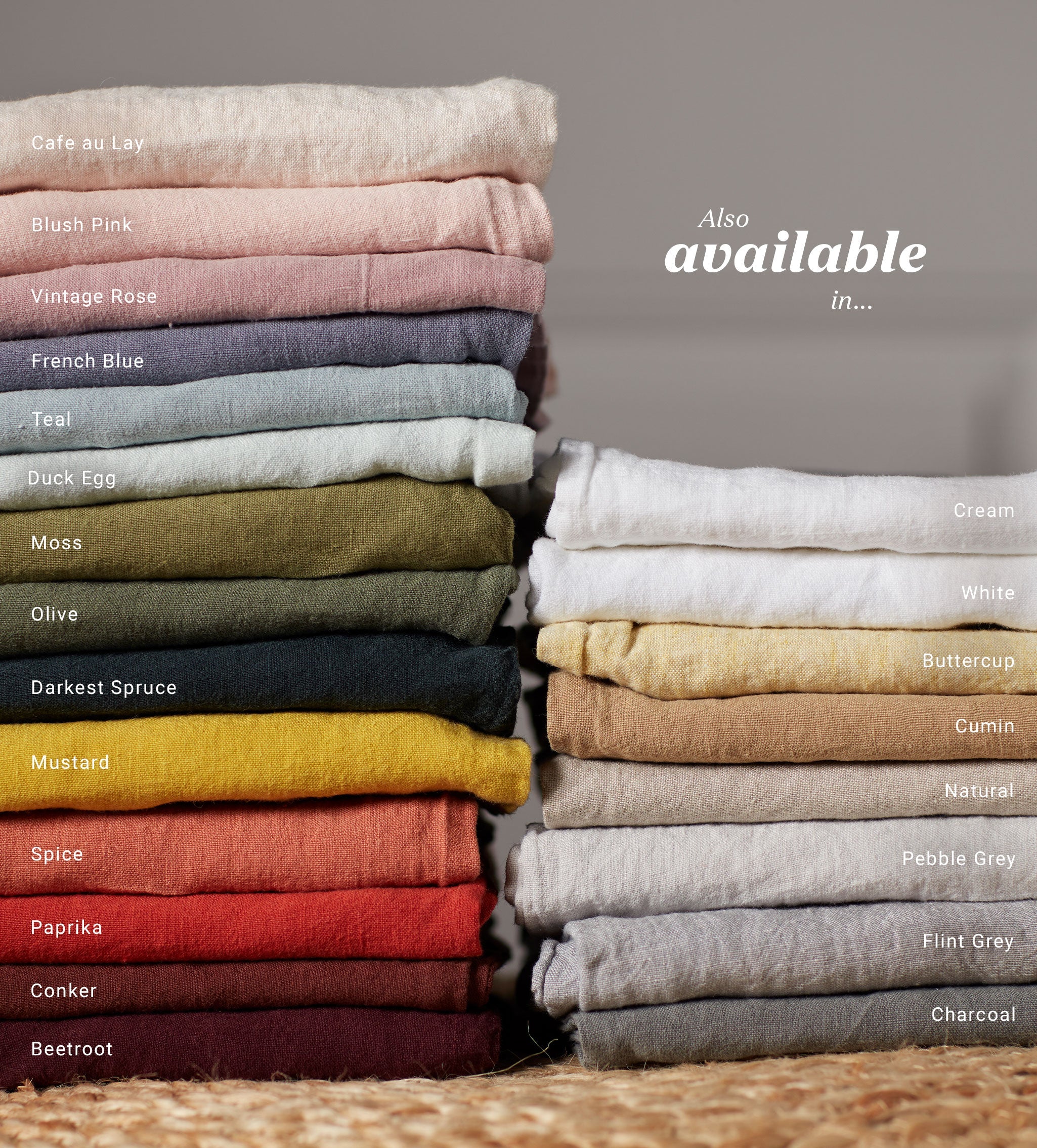 100% Linen Fitted Sheet | Moss Green