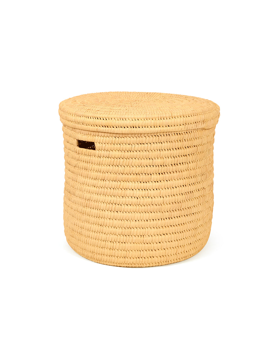PALE: Natural Lidded Laundry Basket