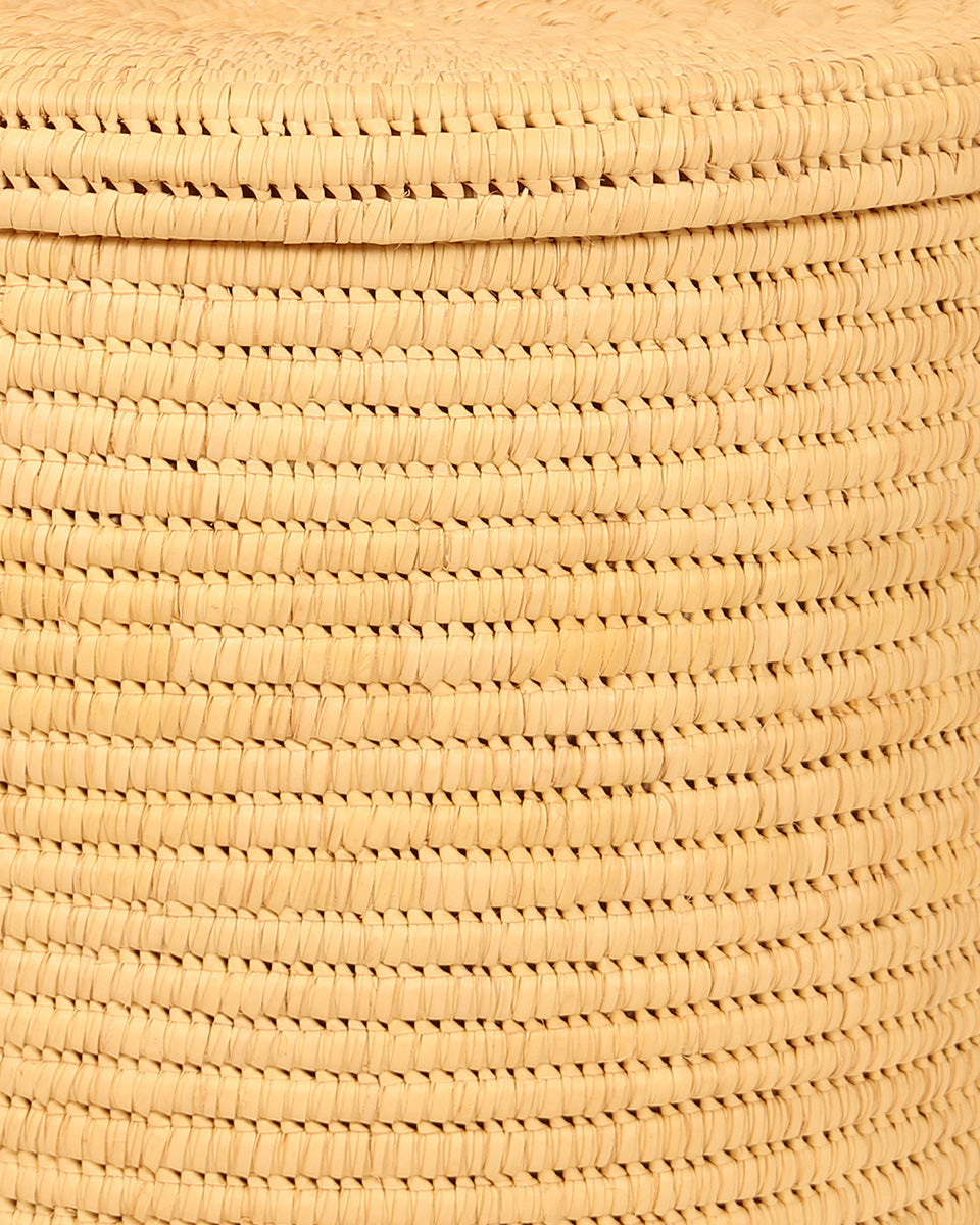 PALE: Natural Lidded Laundry Basket
