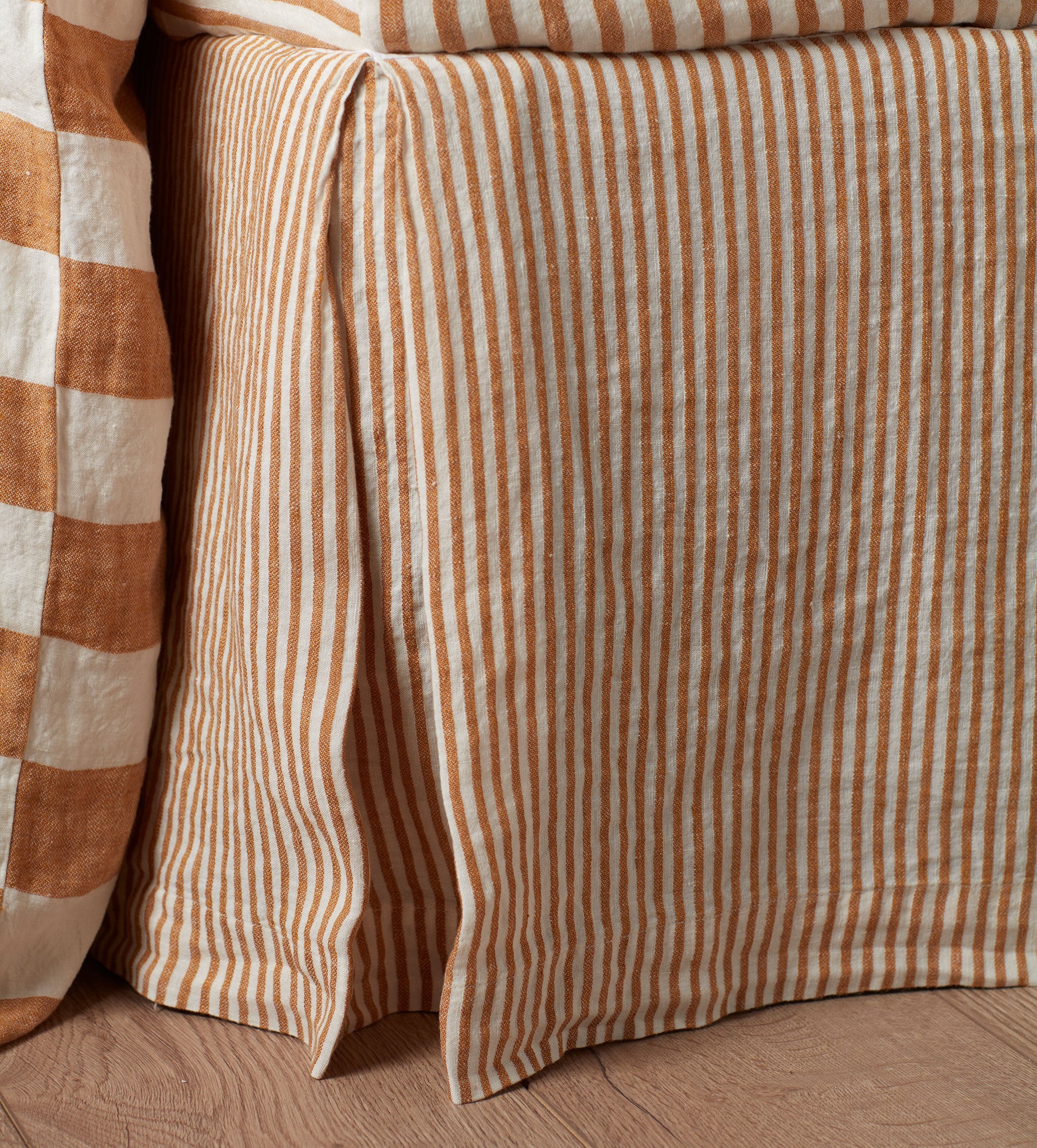 Amber Cora Stripe Linen Valance