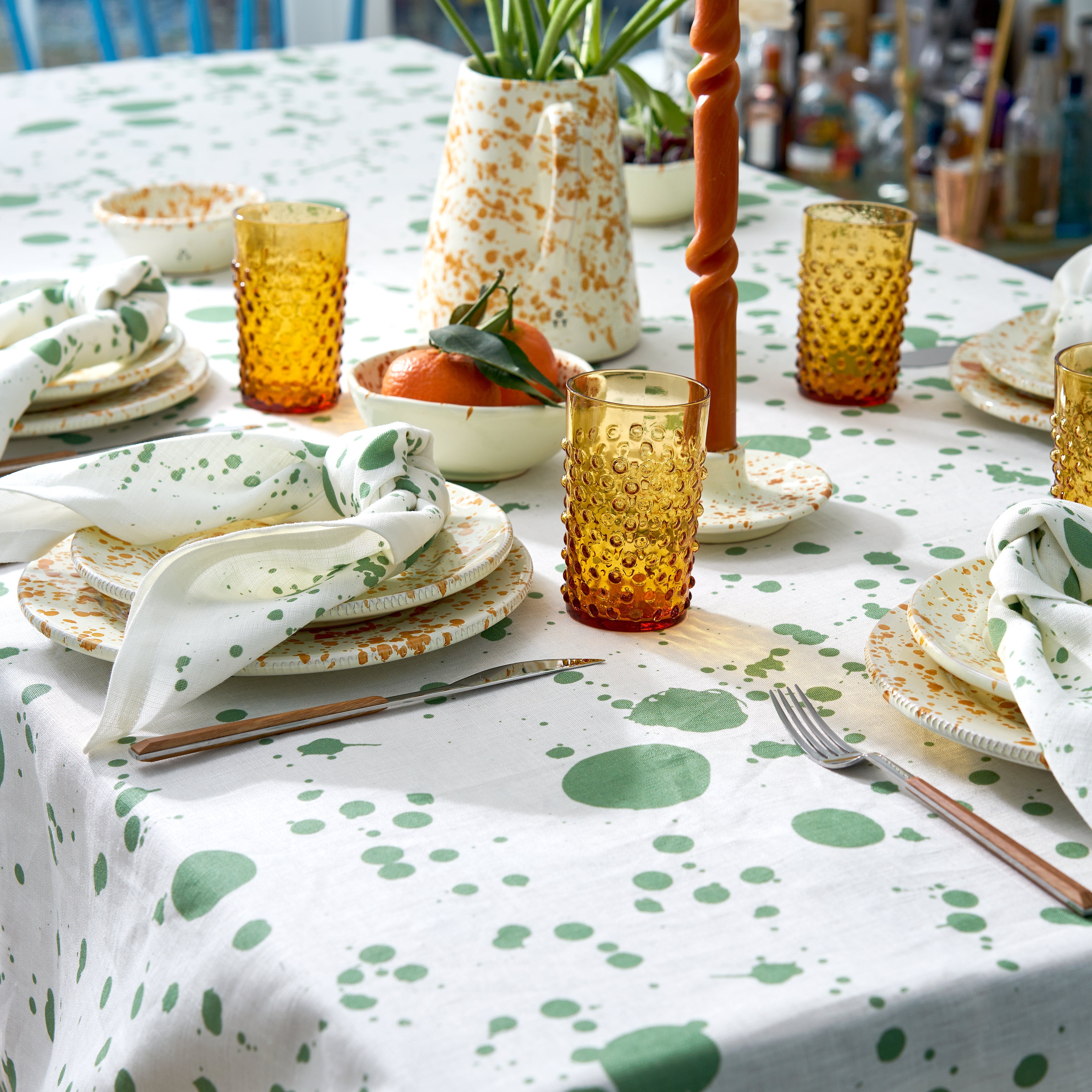 Smoke Green Hot Pottery x Polkra Napkins