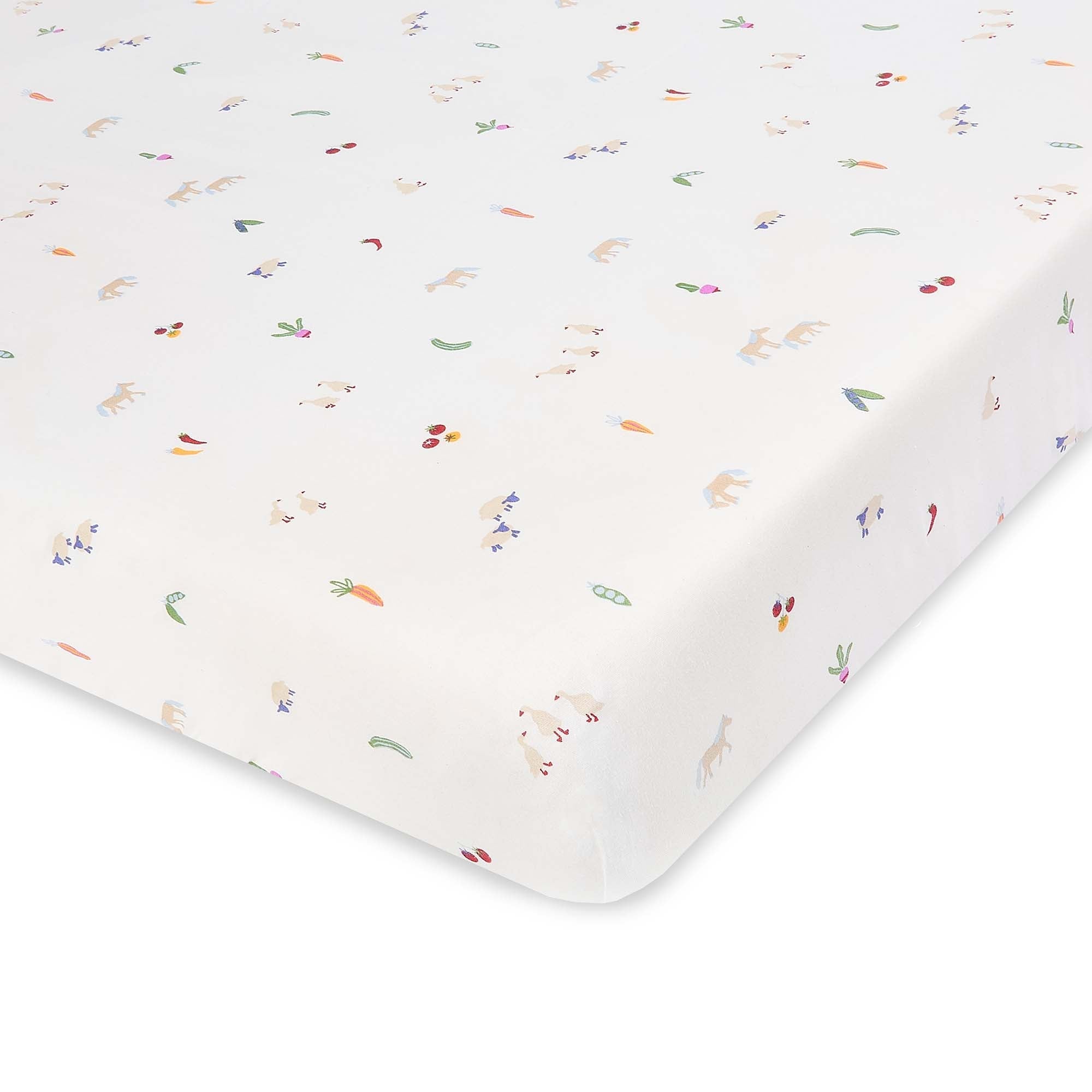 Organic Cotbed Fitted Sheet - Little Farm