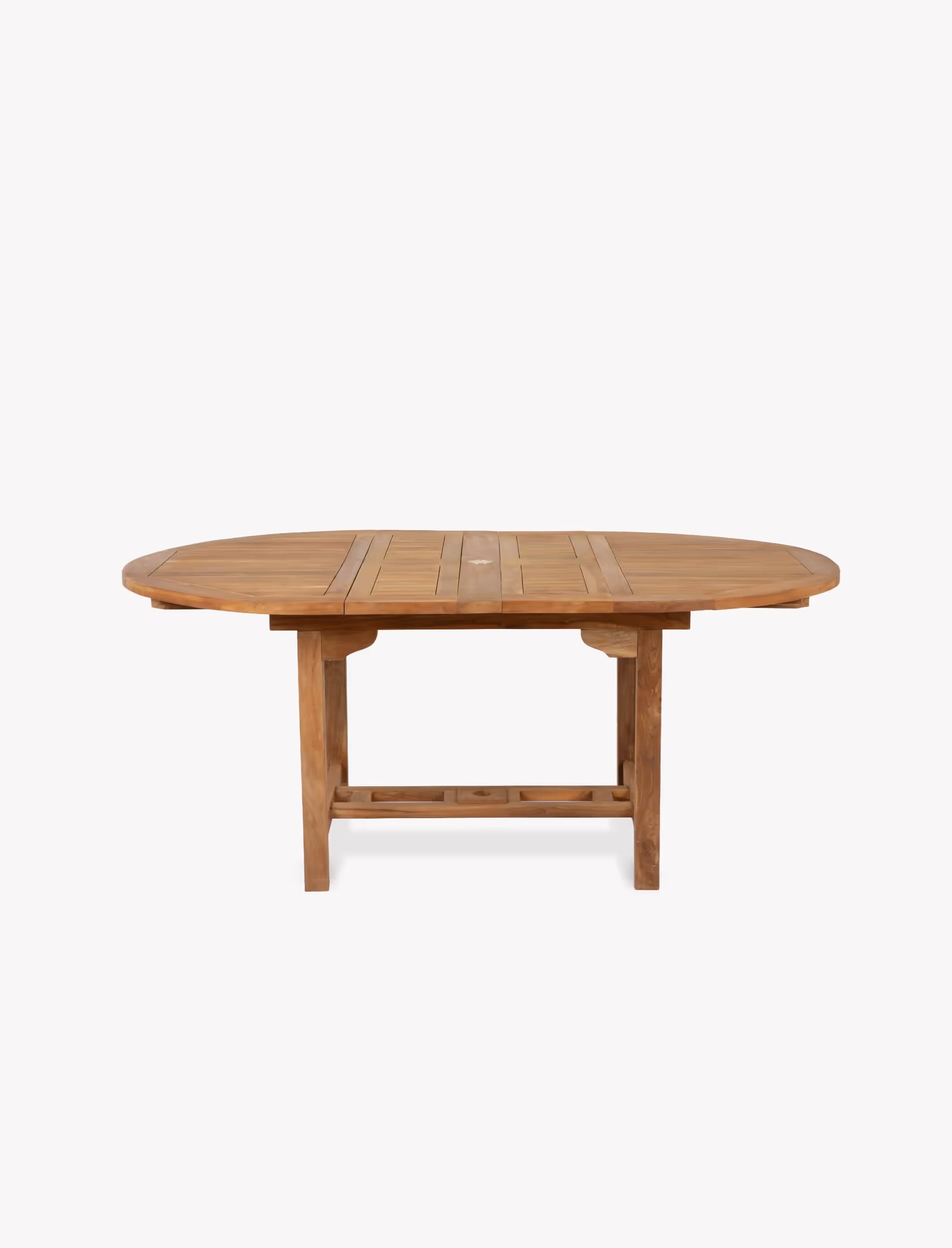 Avon Teak Oval Extending Dining Table