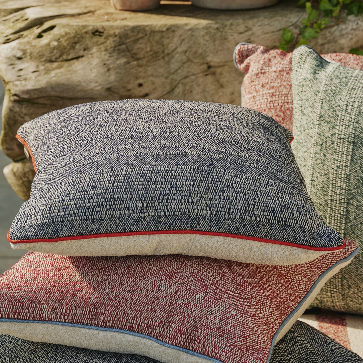 Cova Outdoor Cushion | Azzurro