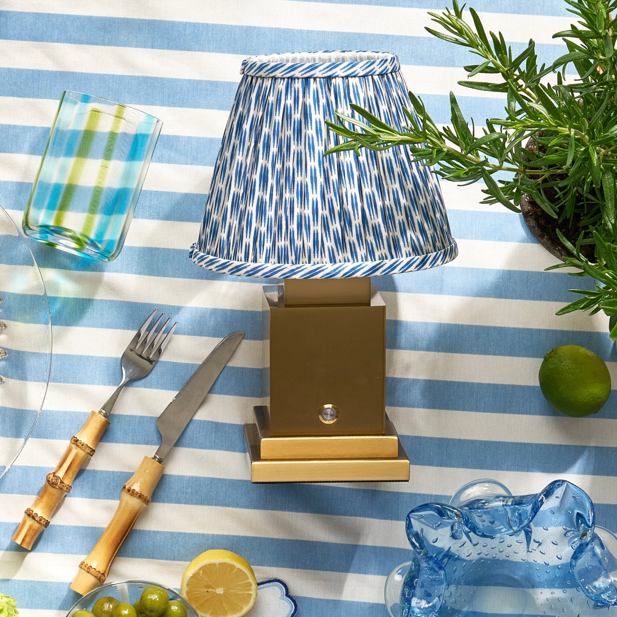 Blue Patola Lampshade