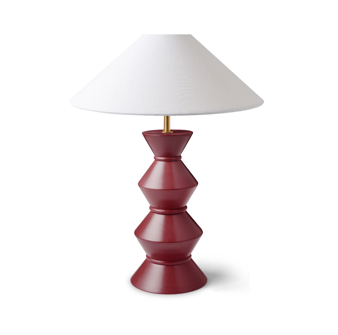 Ziggy Totem Lamp Base | Red