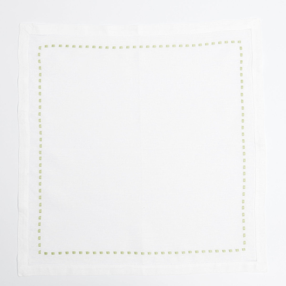 Green Dash Linen Napkins (Set of 4)