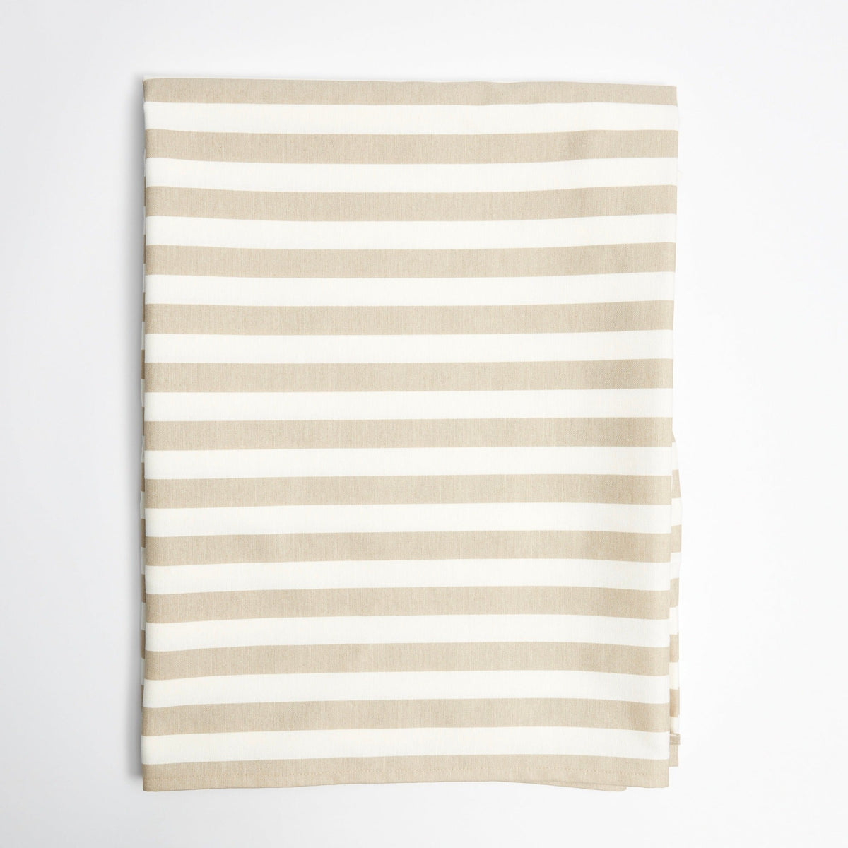 Beige Stripe Tablecloth