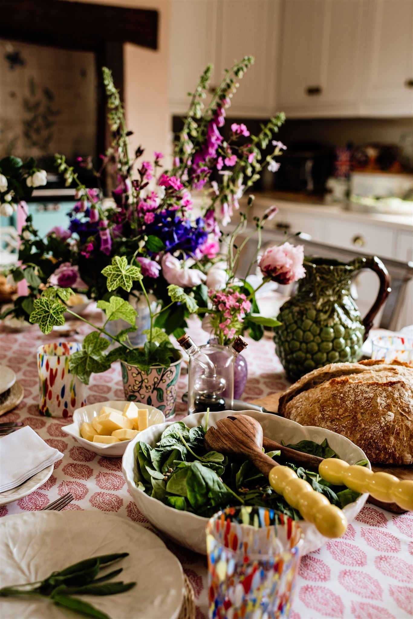 Bobbin Salad Servers | Sunshine Yellow