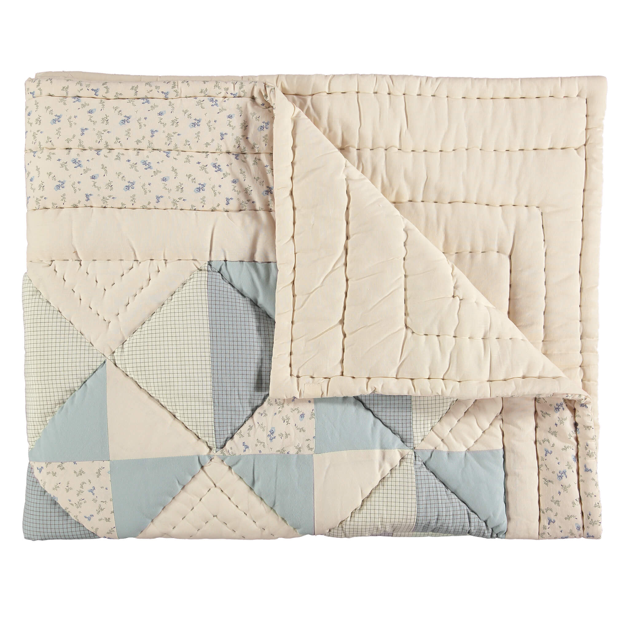 Bella Reversible Patchwork Quilted Blanket | Limited Edition