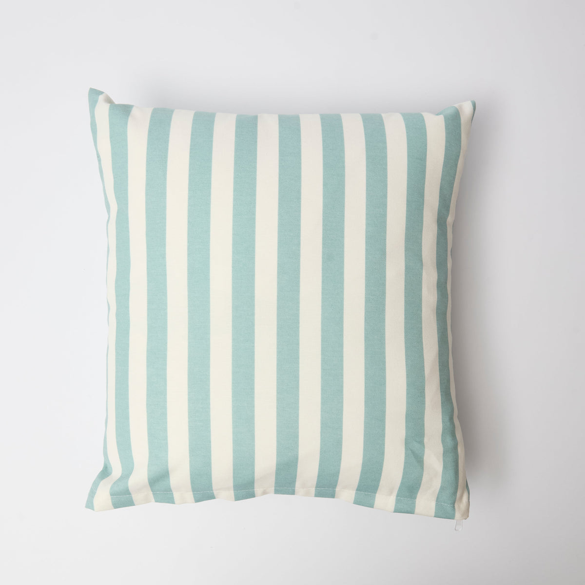 Turquoise Striped Outdoor Cushion