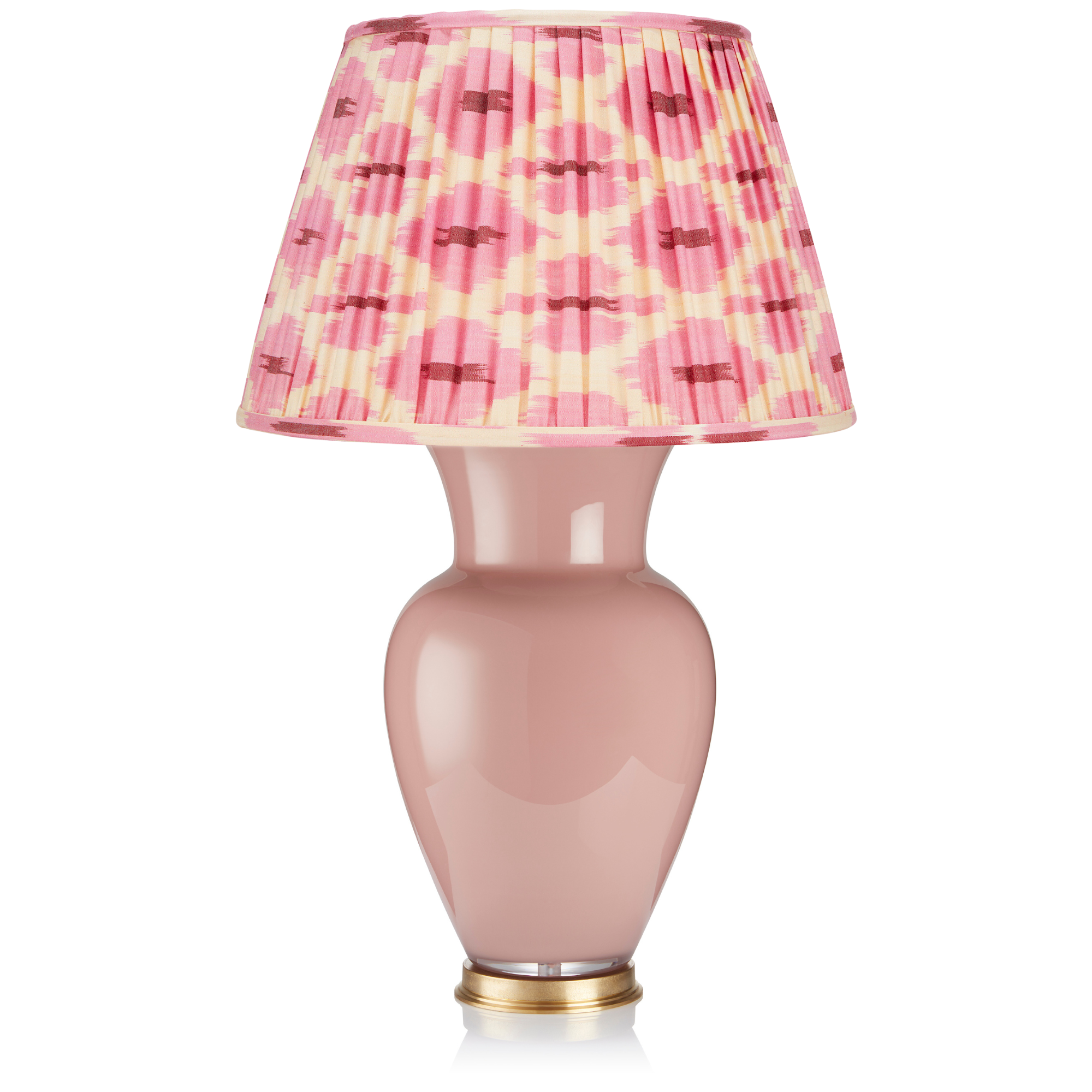 PINK AND CREAM IKAT LAMPSHADE LAMPSHADE