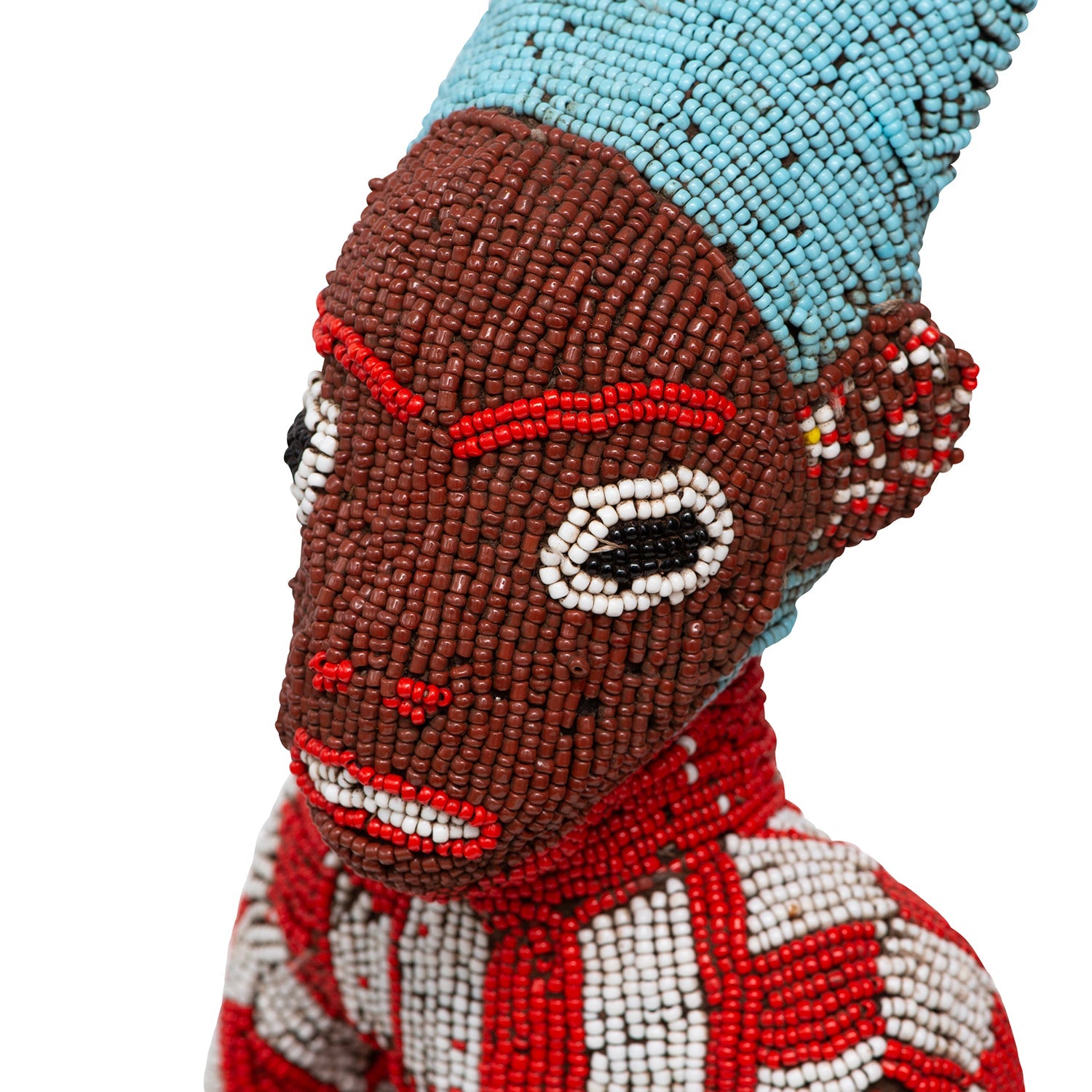 Lamin Bamileke Beaded Sculpture
