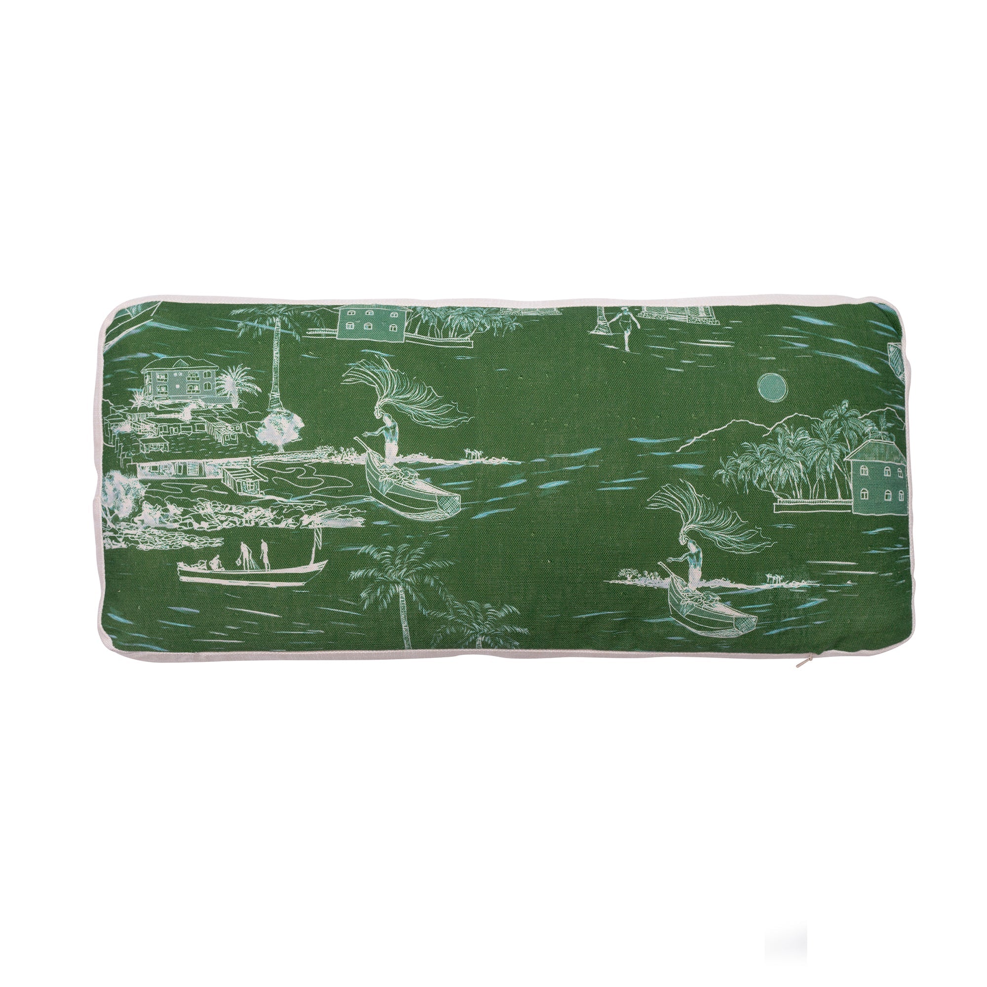 Banana Island Palm Green Kpokpo Cushion