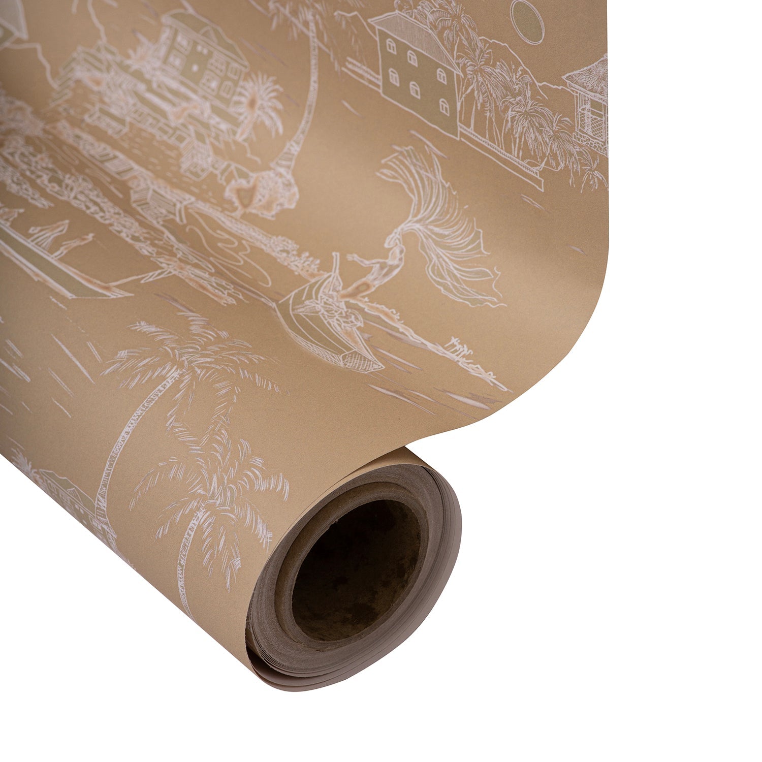 Banana Island | Sand Beige Wallpaper Sample