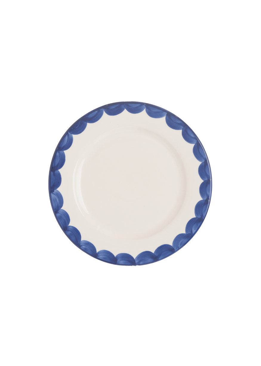 Blue Scallop Side Plate | Singles & Set of 4