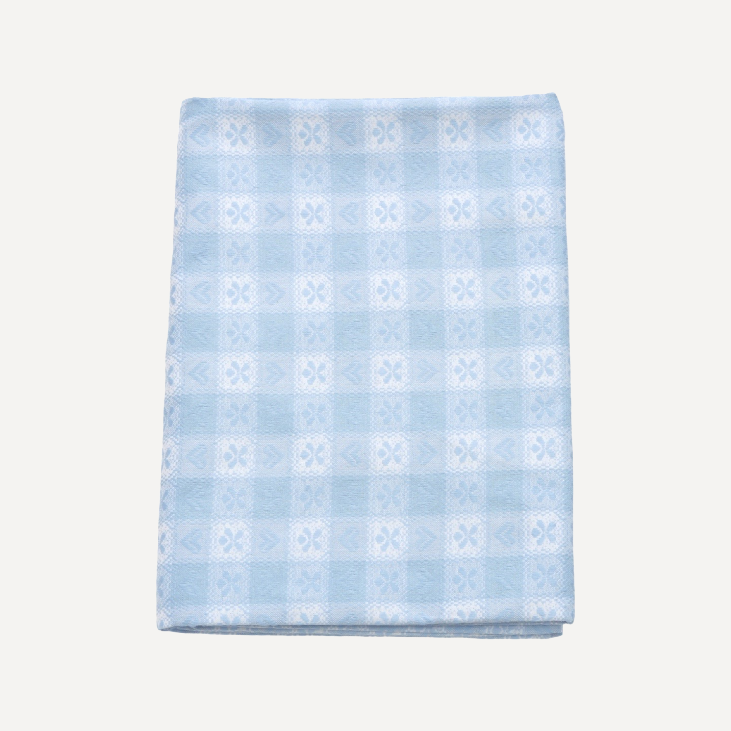 Blue Alpine Chalet Cotton Gingham Tablecloth