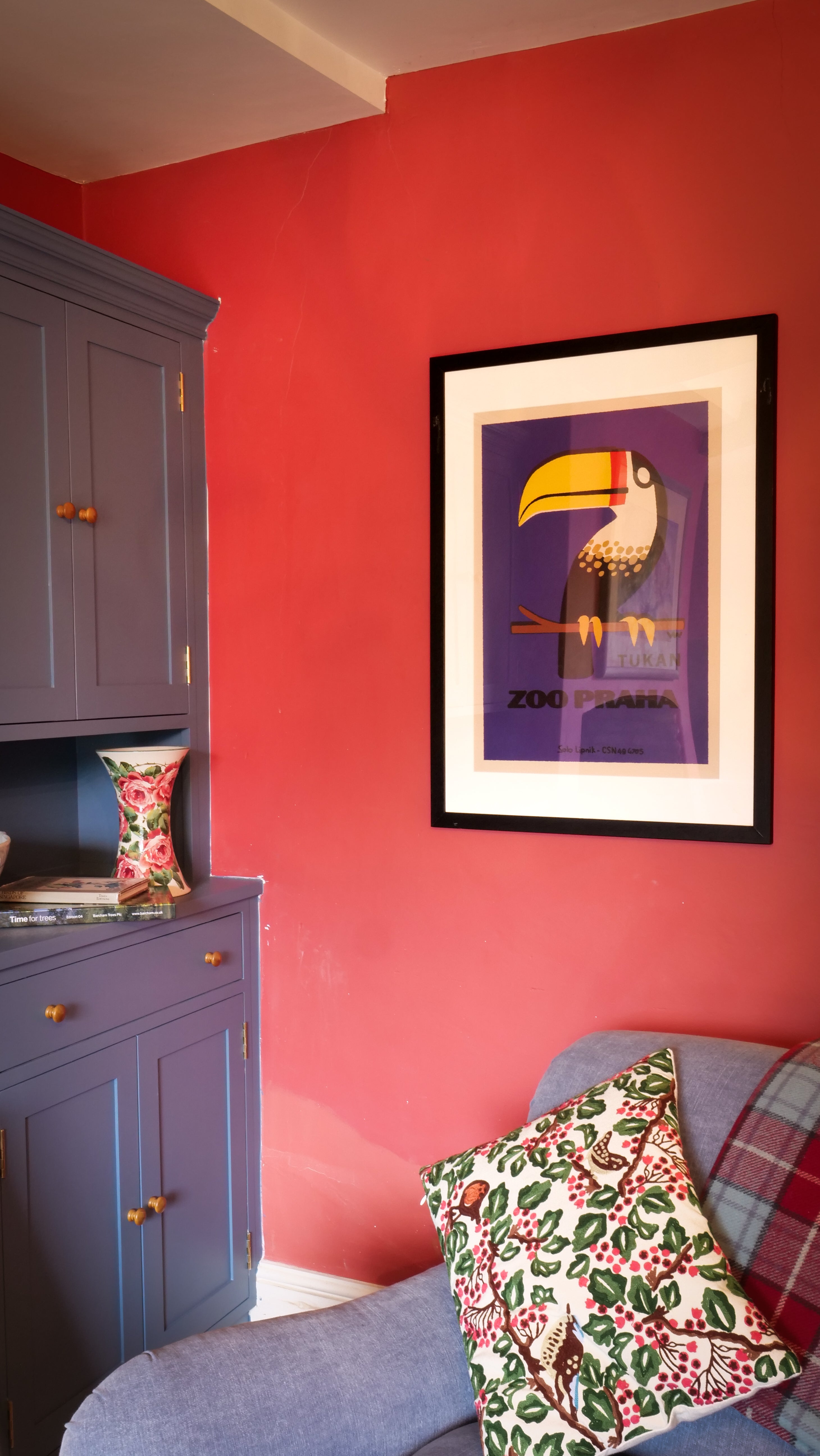 Toucan Framed Matchbox Label Print