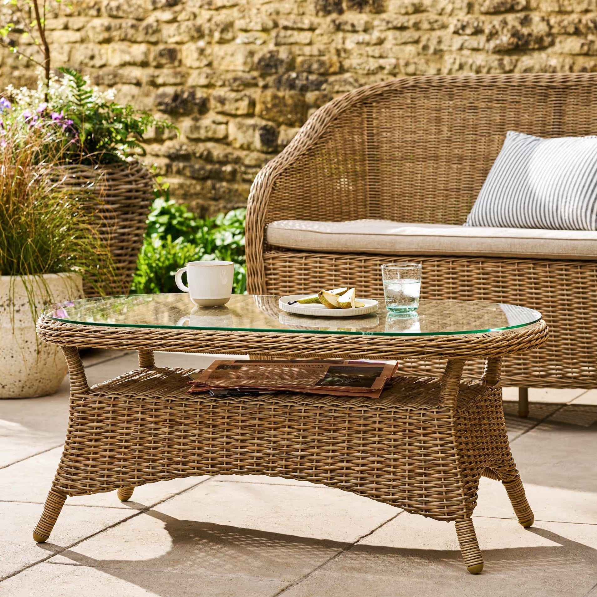 Brayford Sofa, Chairs & Coffee Table Set | Natural
