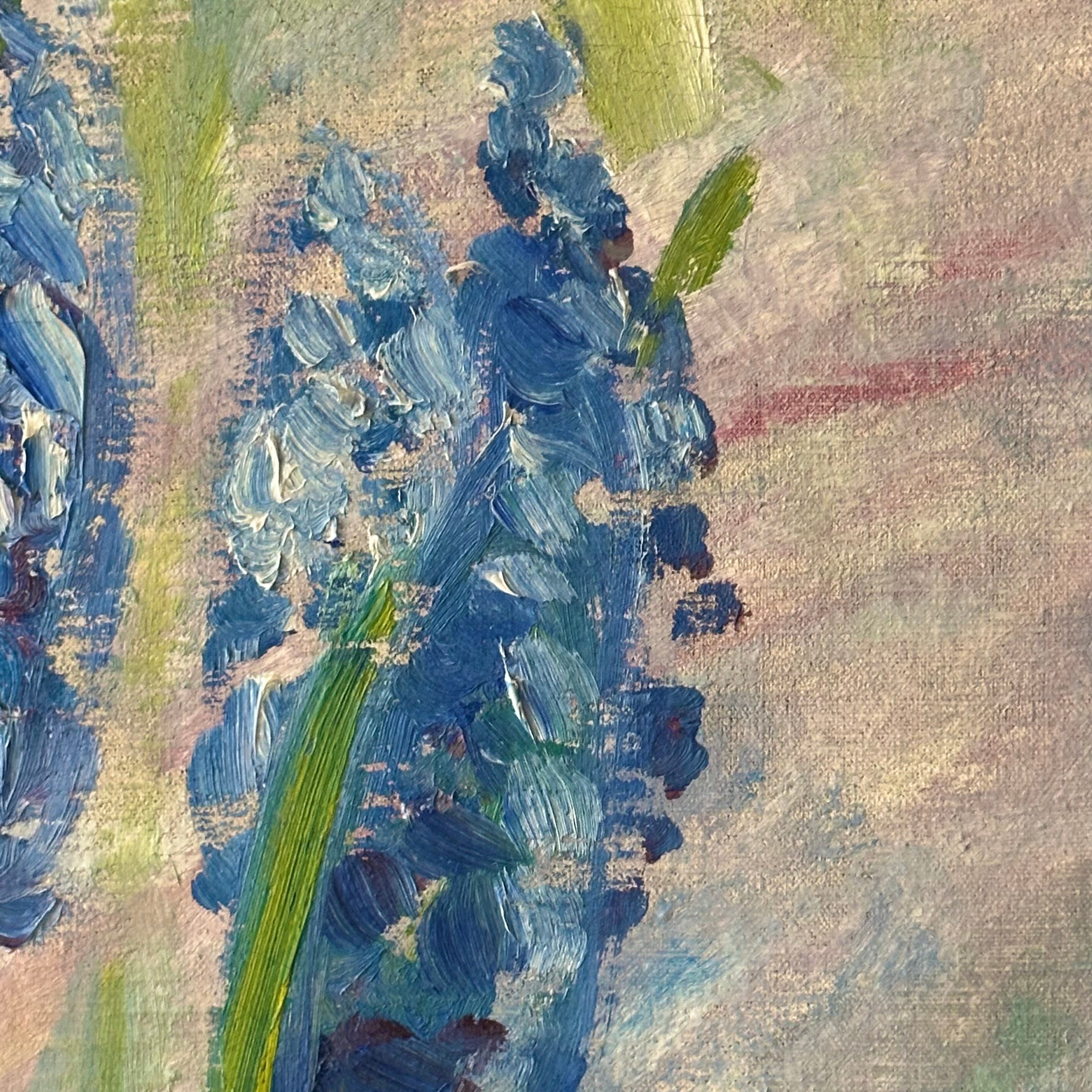 Blue Hyacinths Oil Painting