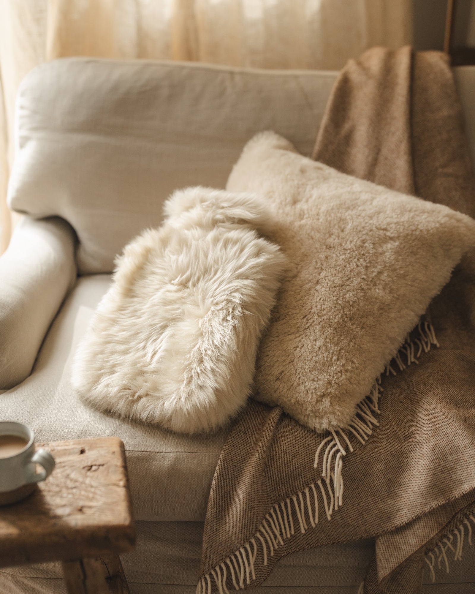 Sheepskin Hot Water Bottle | Cream