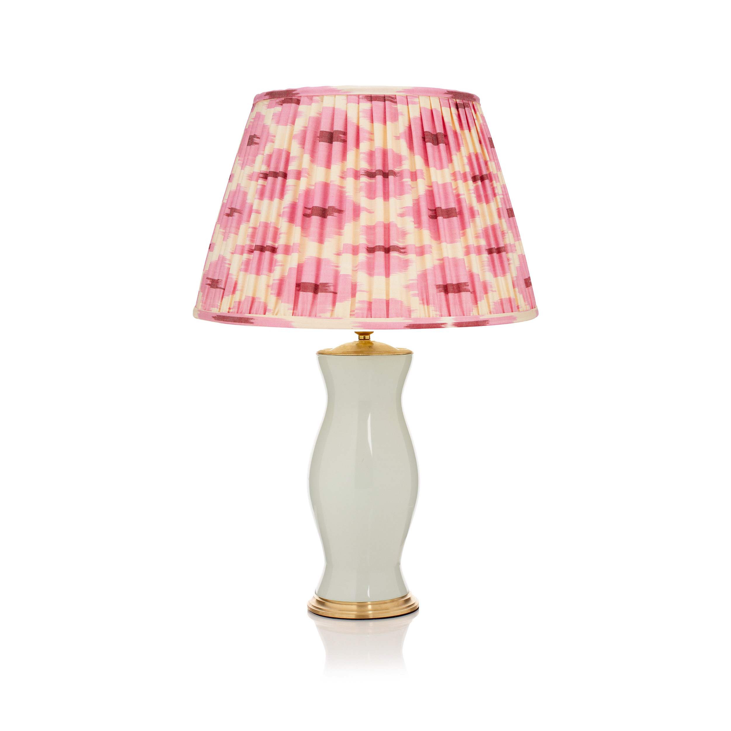 PINK AND CREAM IKAT LAMPSHADE LAMPSHADE