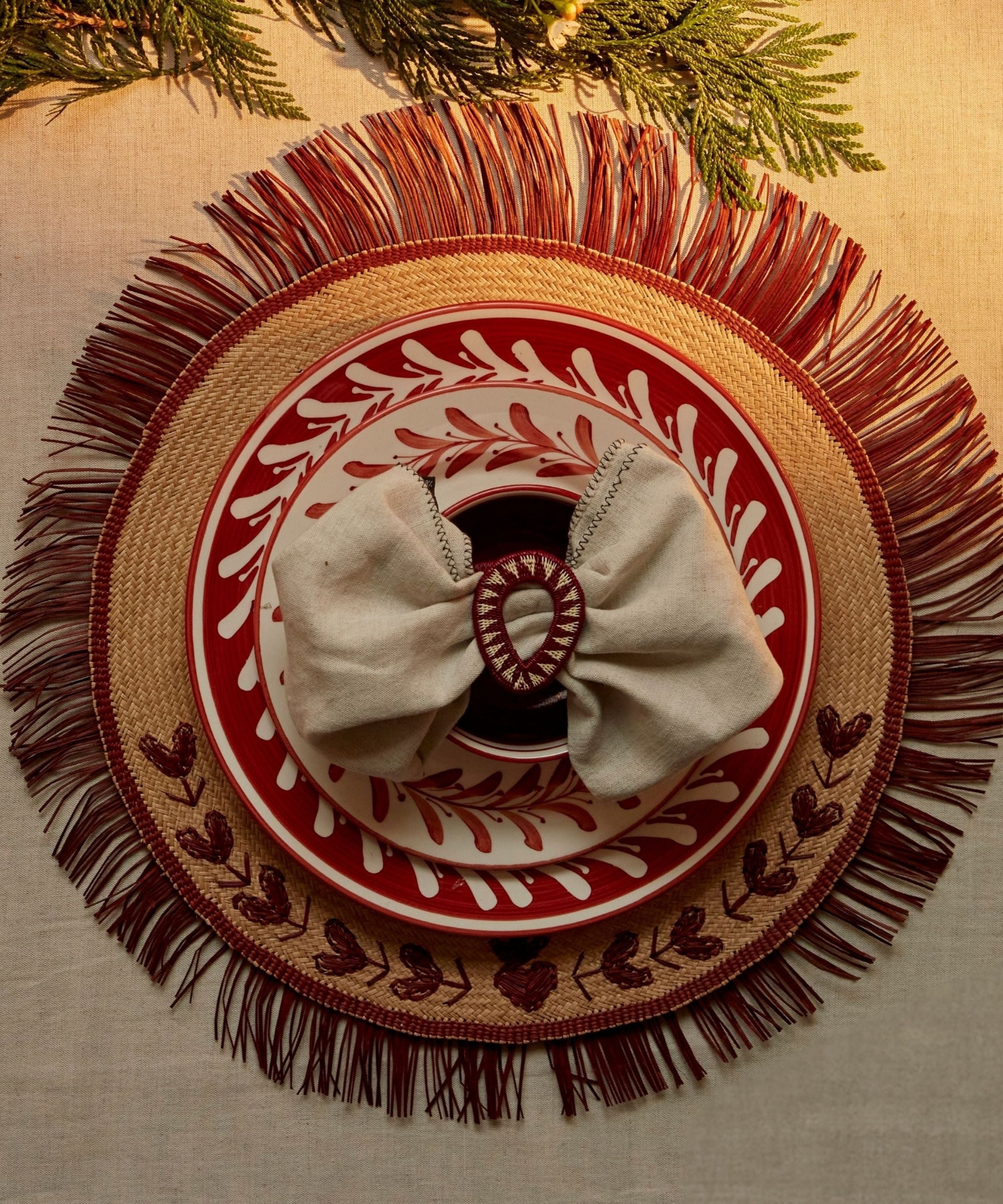 Gota Werregue Napkin Ring - Marsala