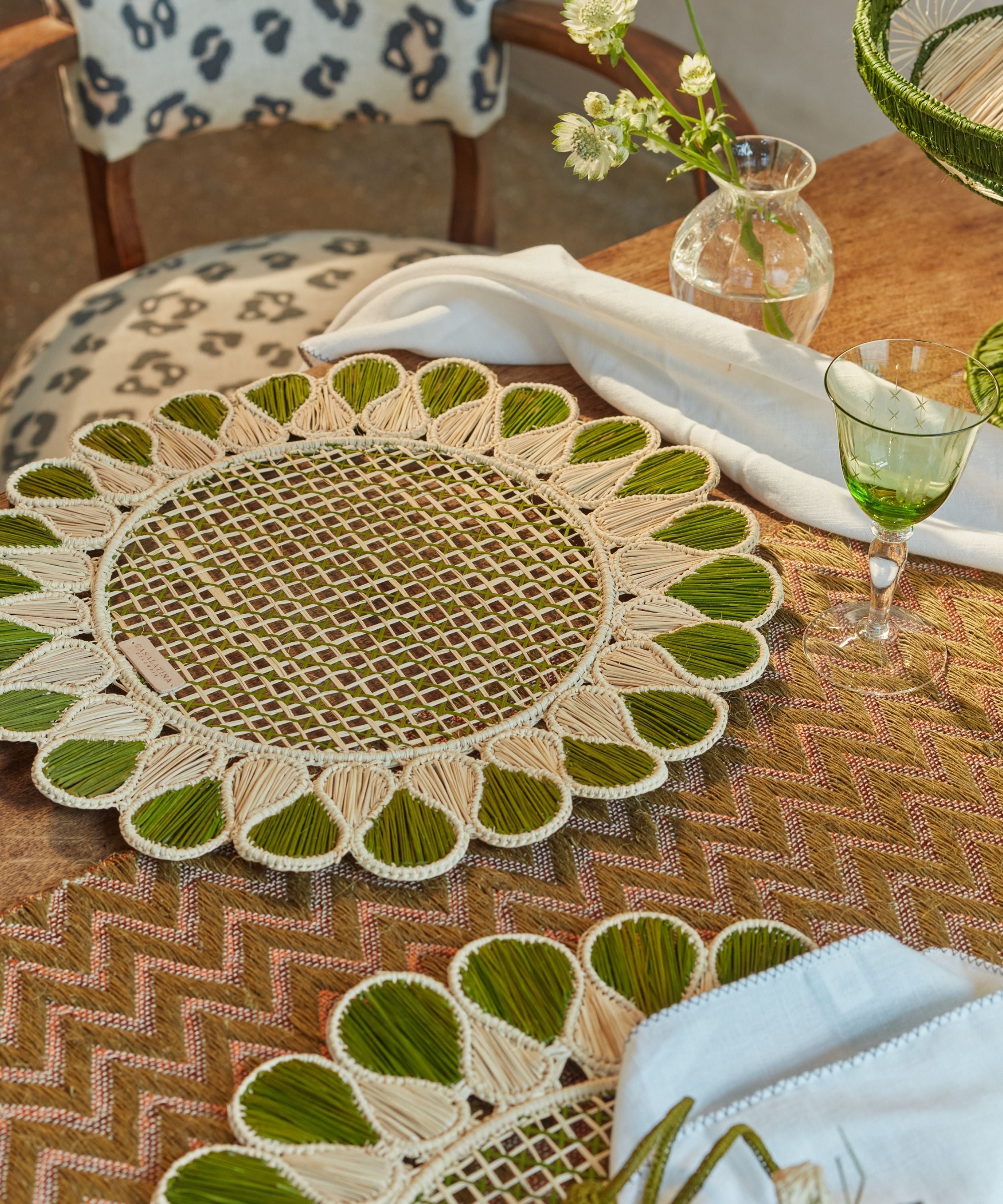 Lupita Placemat - Green