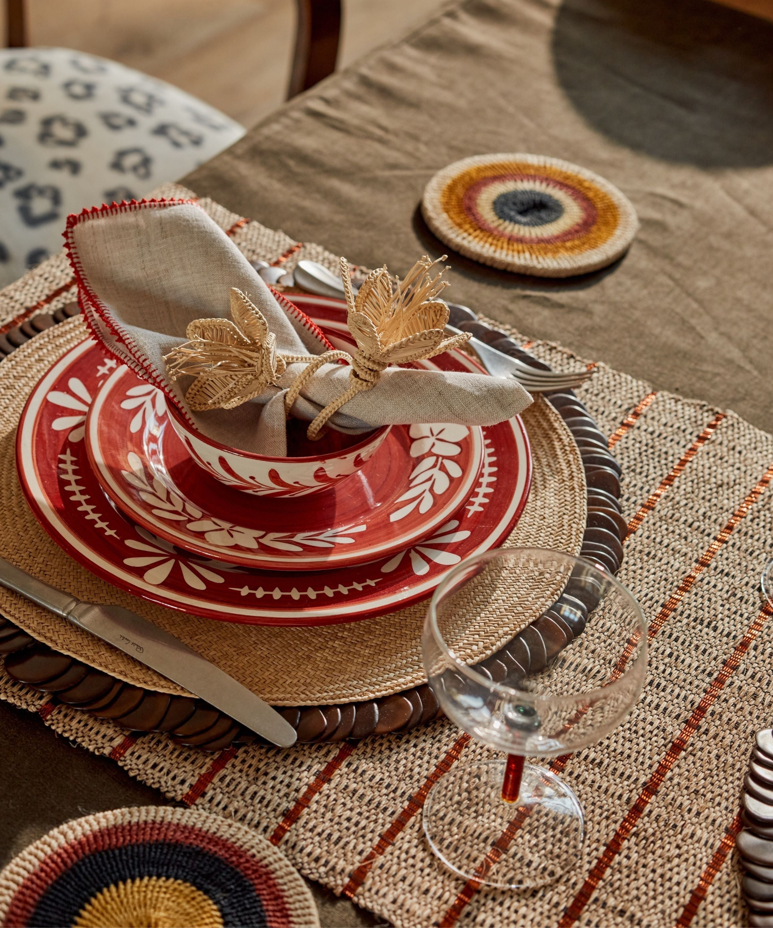 Helecho Bowl, Rust Red