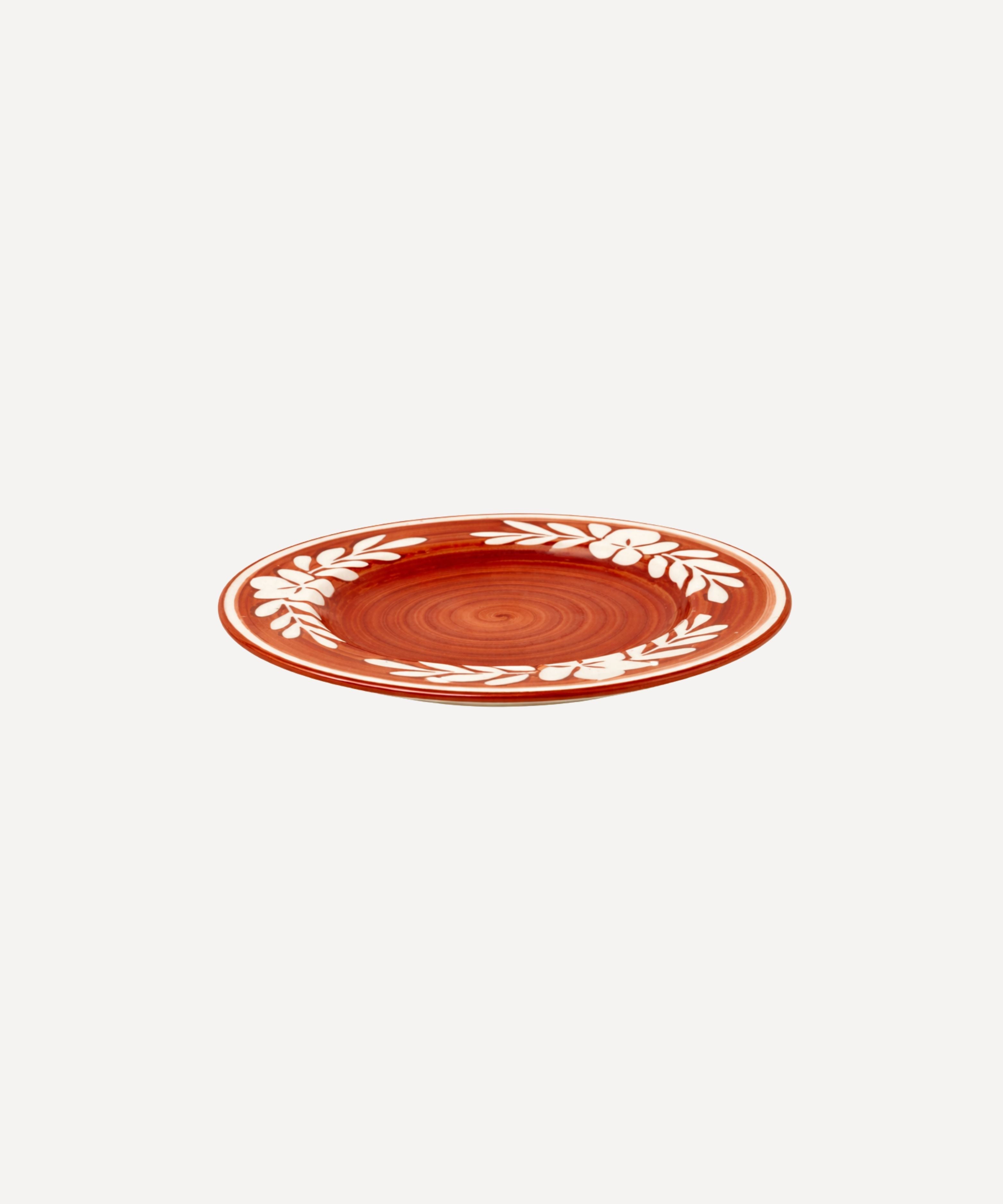 Flor Side Plate | Rust Red